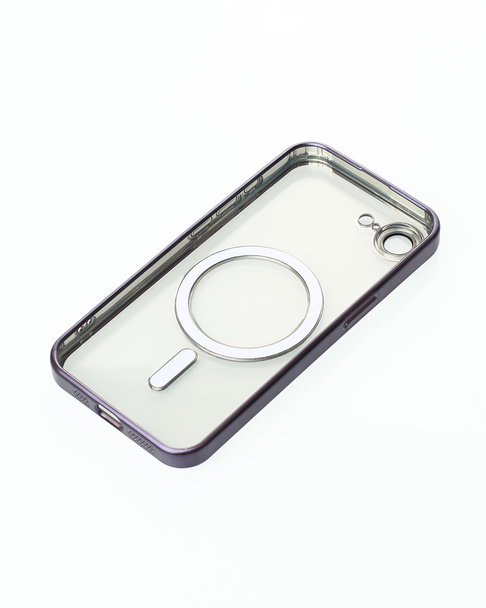Силиконовый чехол MagSafe SHINING MATTE для iPhone 16E deep purple