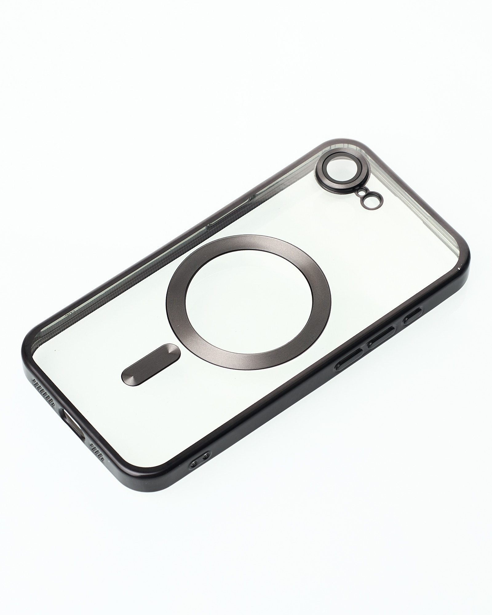 Силиконовый чехол MagSafe SHINING MATTE для iPhone 16E black