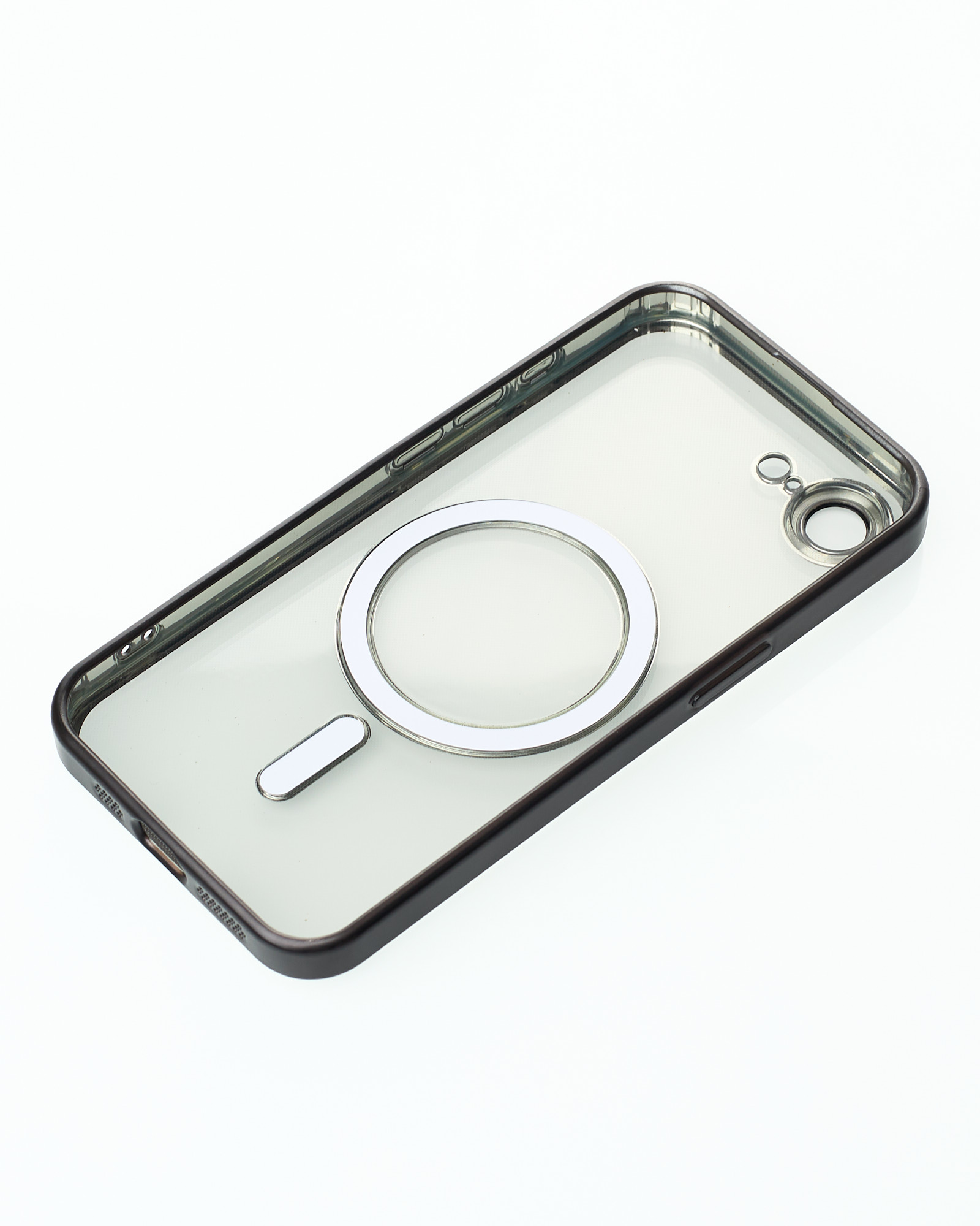 Силиконовый чехол MagSafe SHINING MATTE для iPhone 16E black