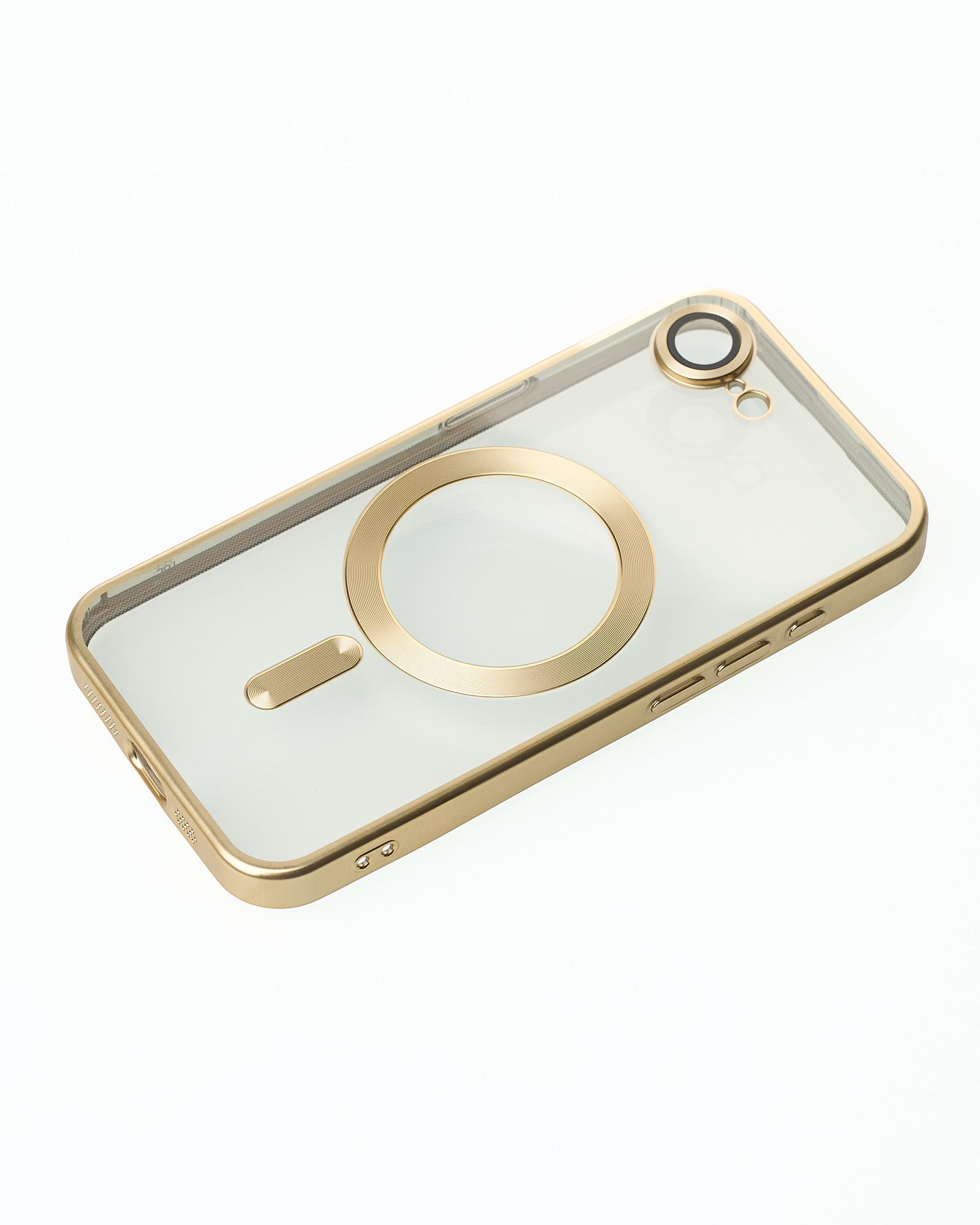 Силиконовый чехол MagSafe SHINING MATTE для iPhone 16E gold