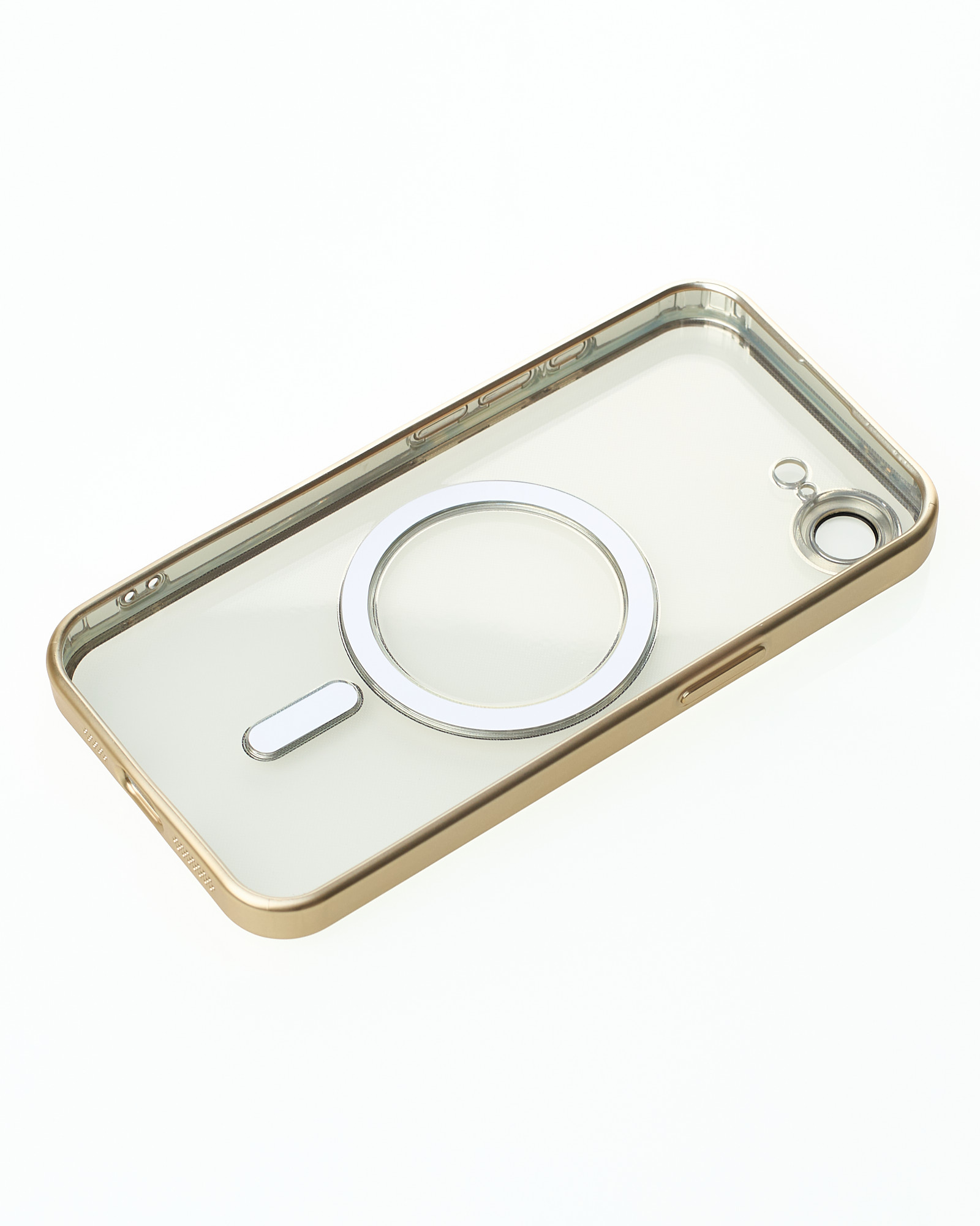 Силиконовый чехол MagSafe SHINING MATTE для iPhone 16E gold