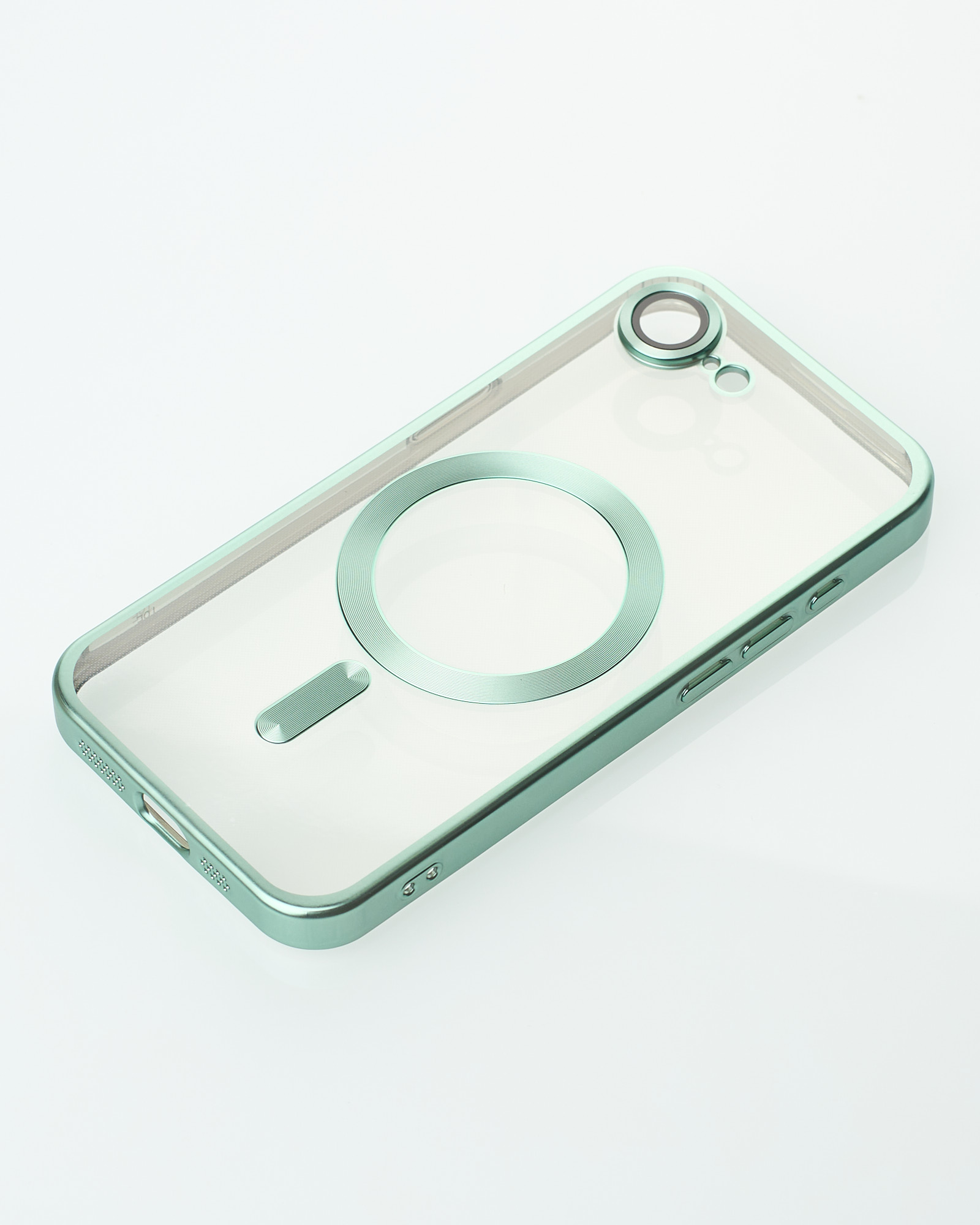 Силиконовый чехол MagSafe SHINING MATTE для iPhone 16E mint