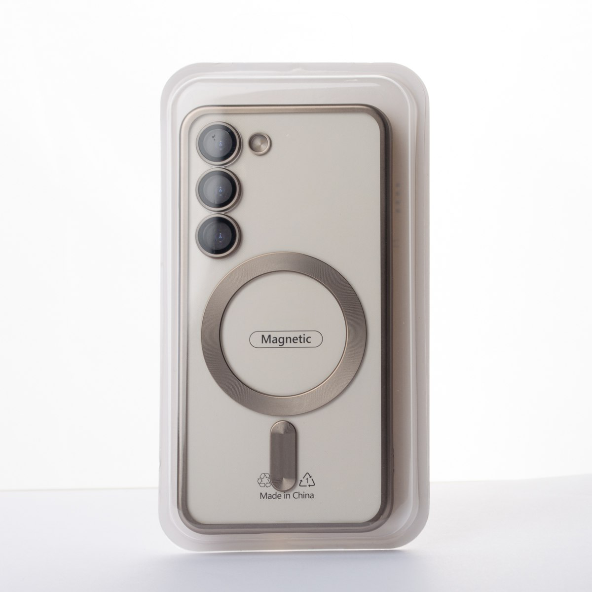 Силиконовый чехол MagSafe SHINING MATTE для Samsung S24 deep purple
