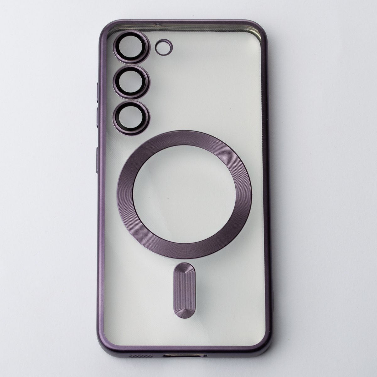 Силиконовый чехол MagSafe SHINING MATTE для Samsung S24 deep purple