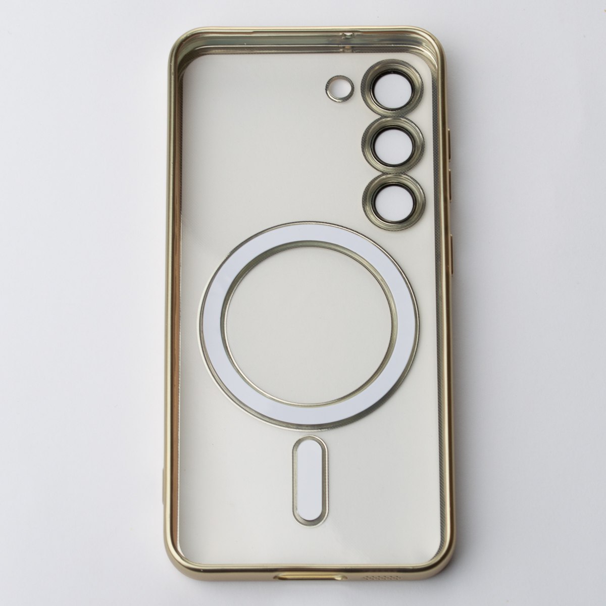 Силиконовый чехол MagSafe SHINING MATTE для Samsung S23 Plus gold