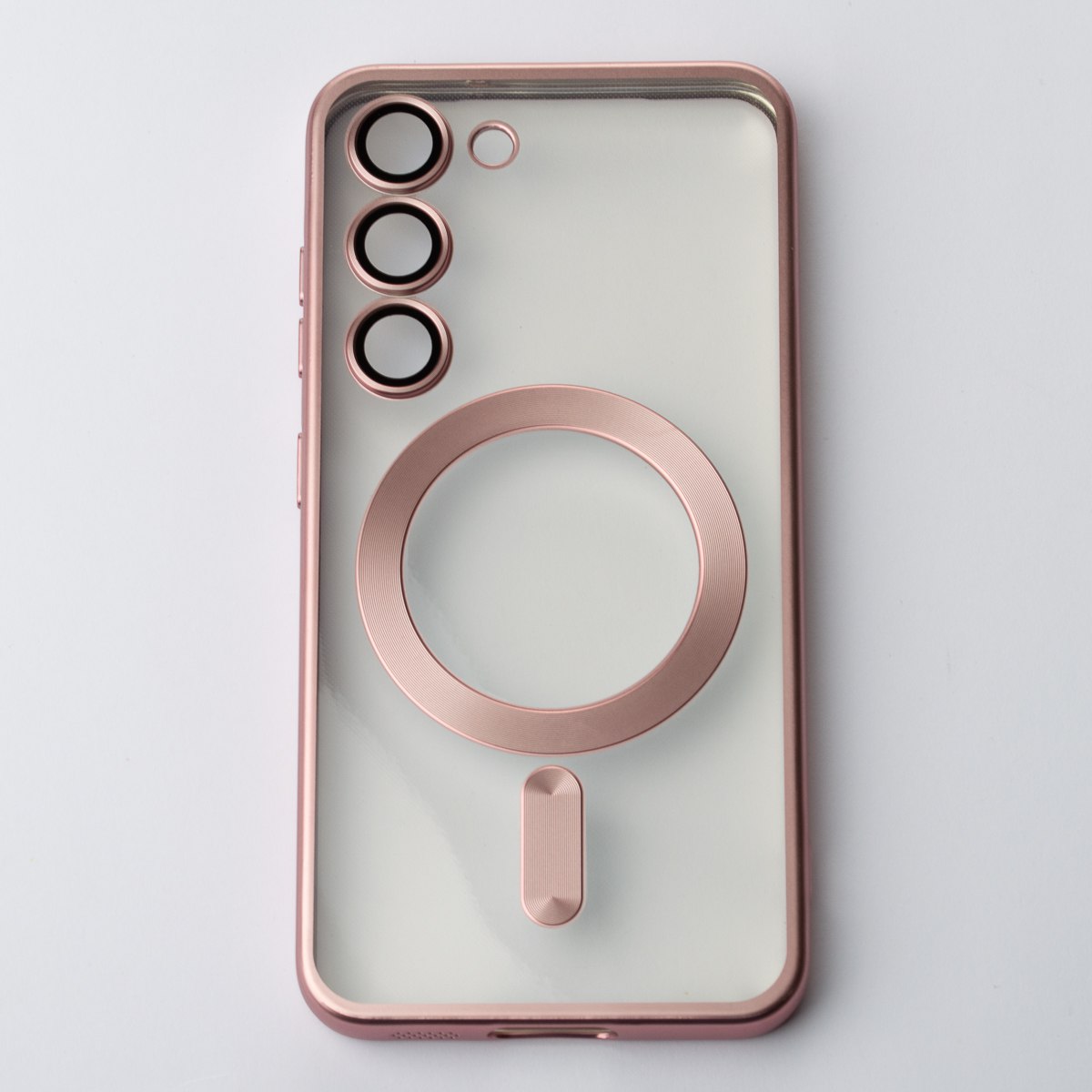 Силиконовый чехол MagSafe SHINING MATTE для Samsung S23 Plus pink