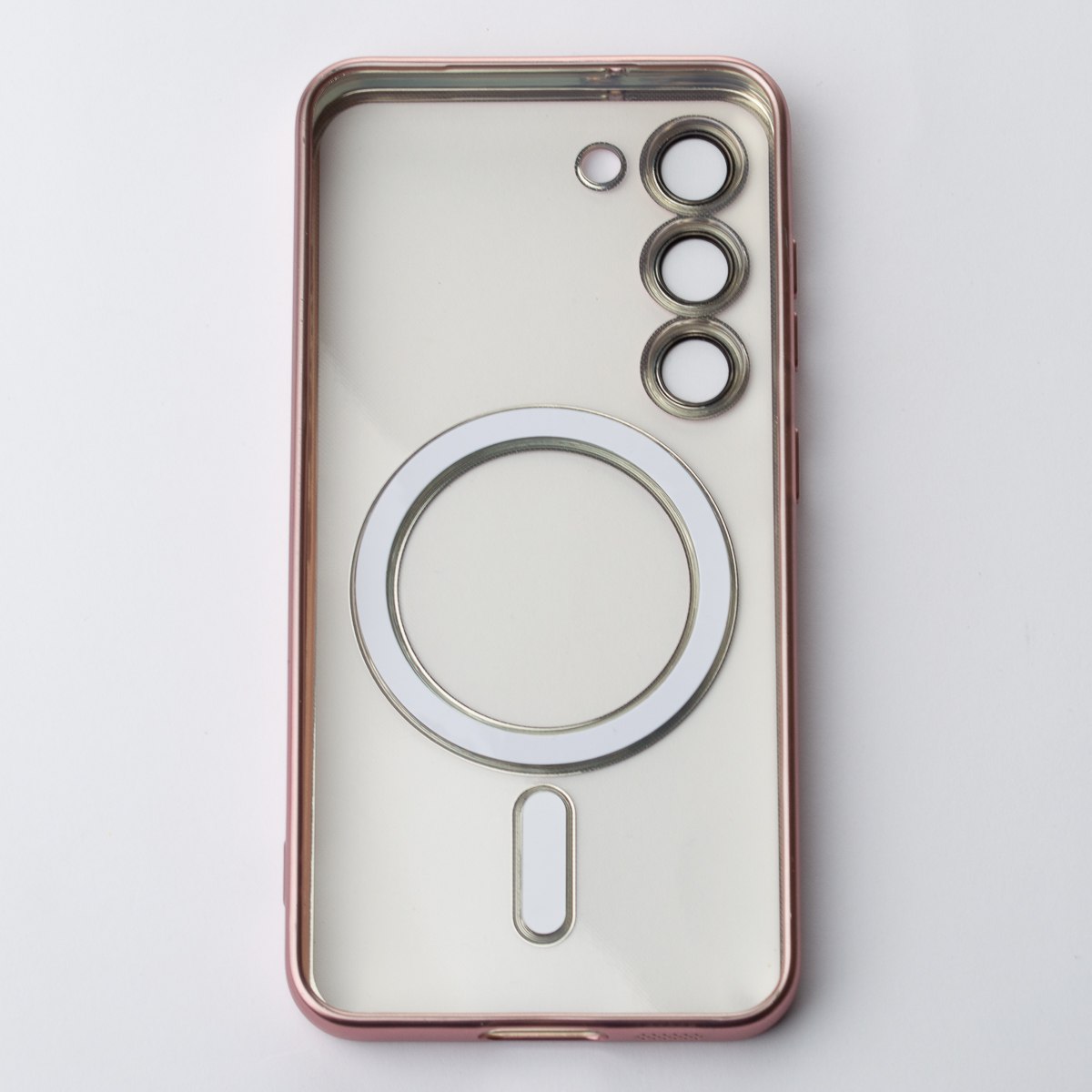 Силиконовый чехол MagSafe SHINING MATTE для Samsung S23 Plus pink