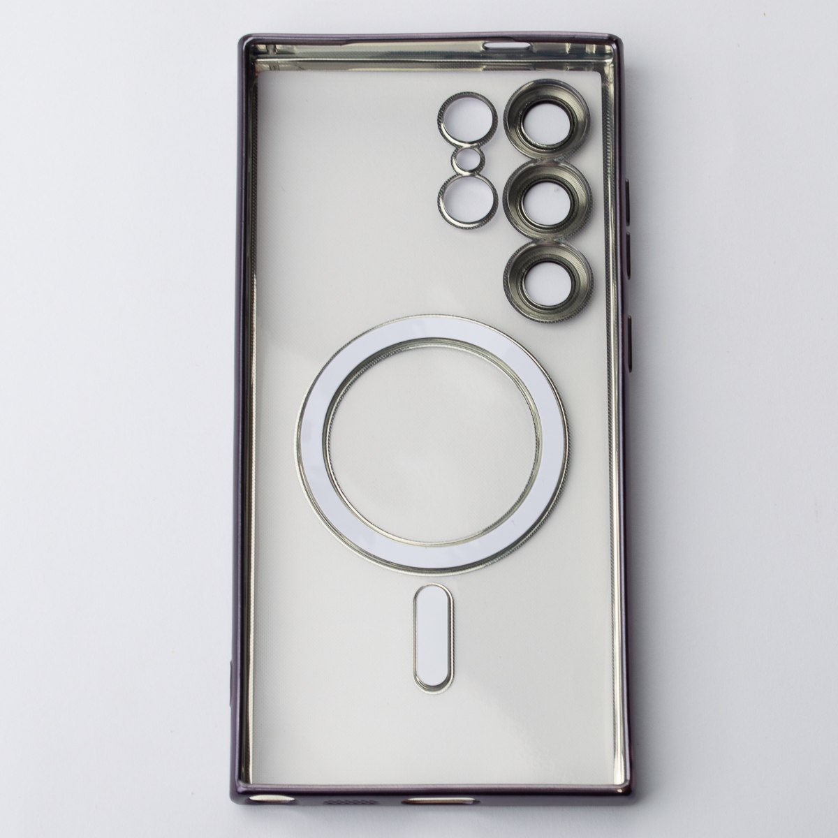 Силиконовый чехол MagSafe SHINING MATTE для Samsung S23 Ultra deep purple