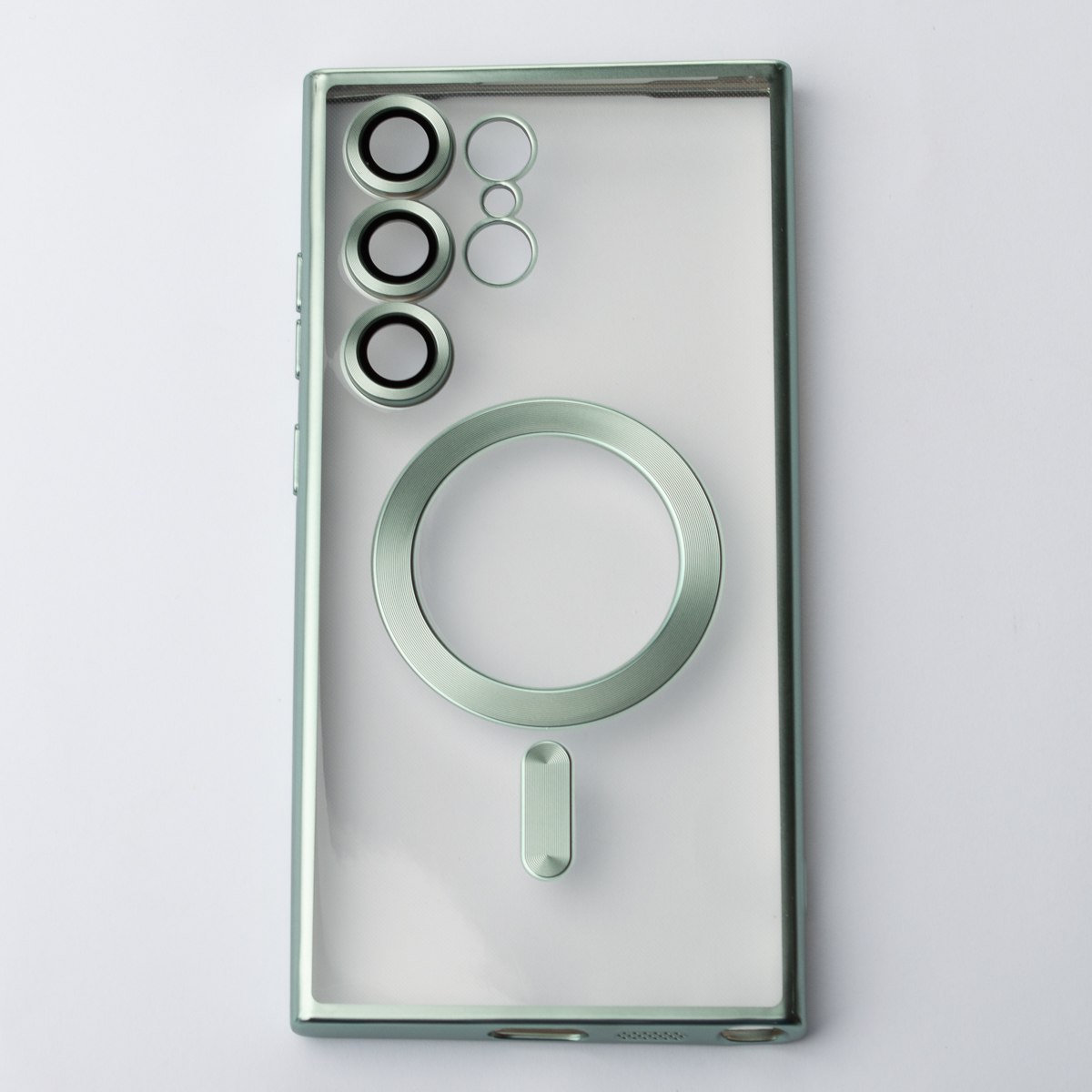 Силиконовый чехол MagSafe SHINING MATTE для Samsung S23 Ultra mint