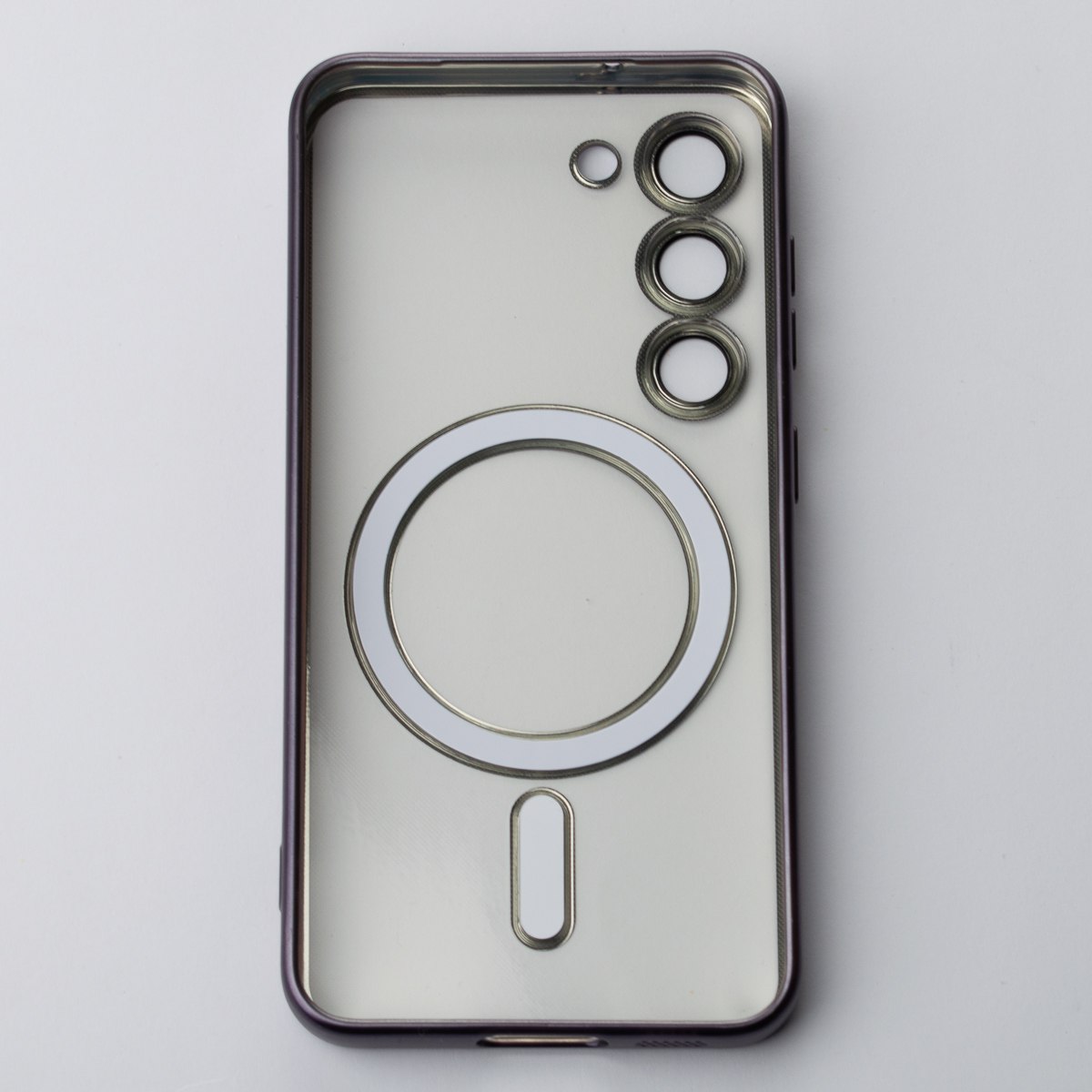 Силиконовый чехол MagSafe SHINING MATTE для Samsung S24 deep purple