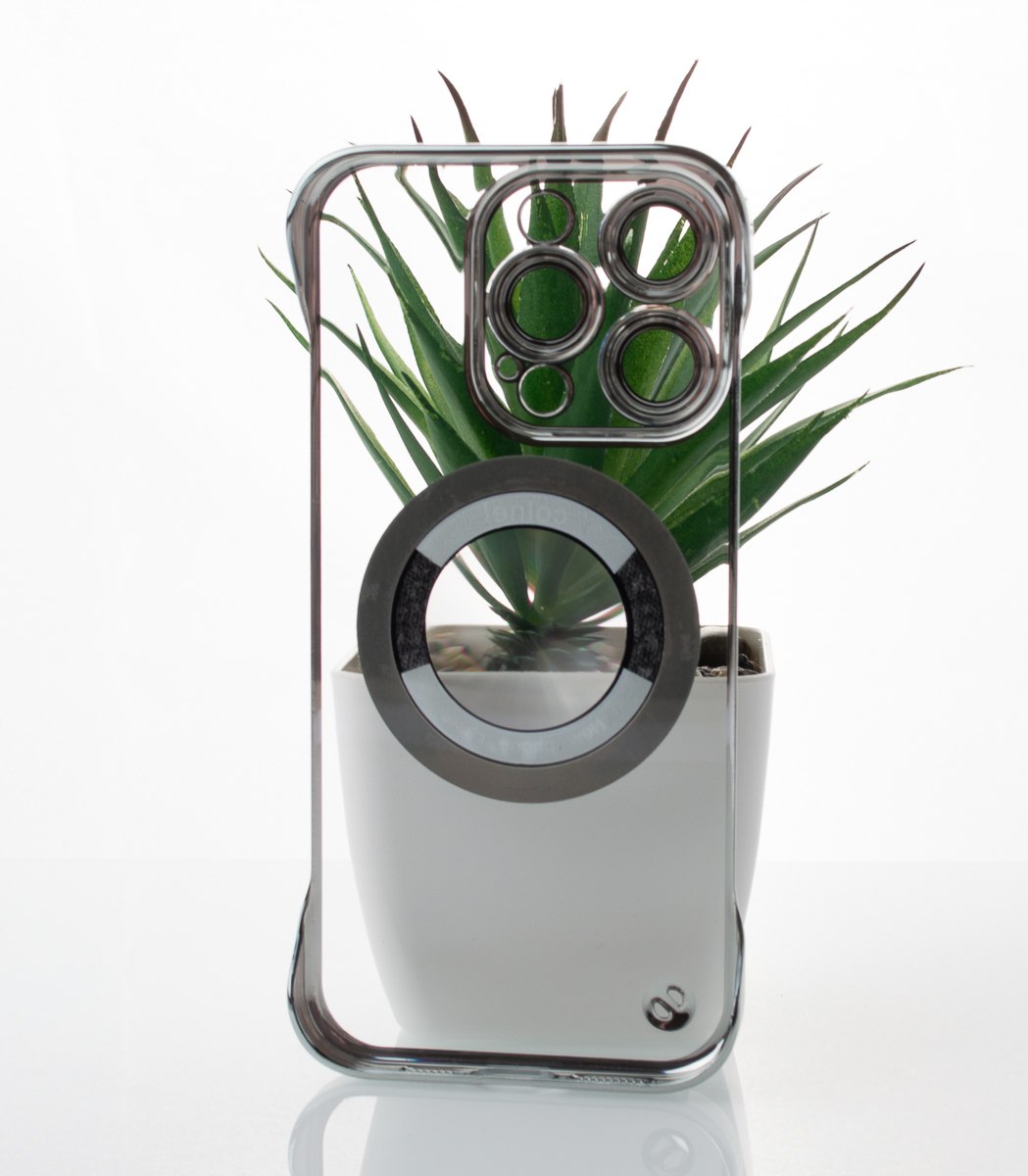 Пластиковый чехол SLIM CASE с поддержкой MagSafe для iPhone 14 Pro Max серебряный