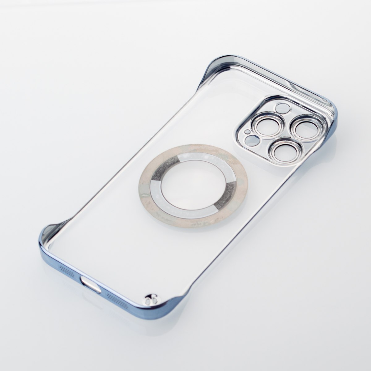 Пластиковый чехол SLIM CASE с поддержкой MagSafe для iPhone 15 Pro синий