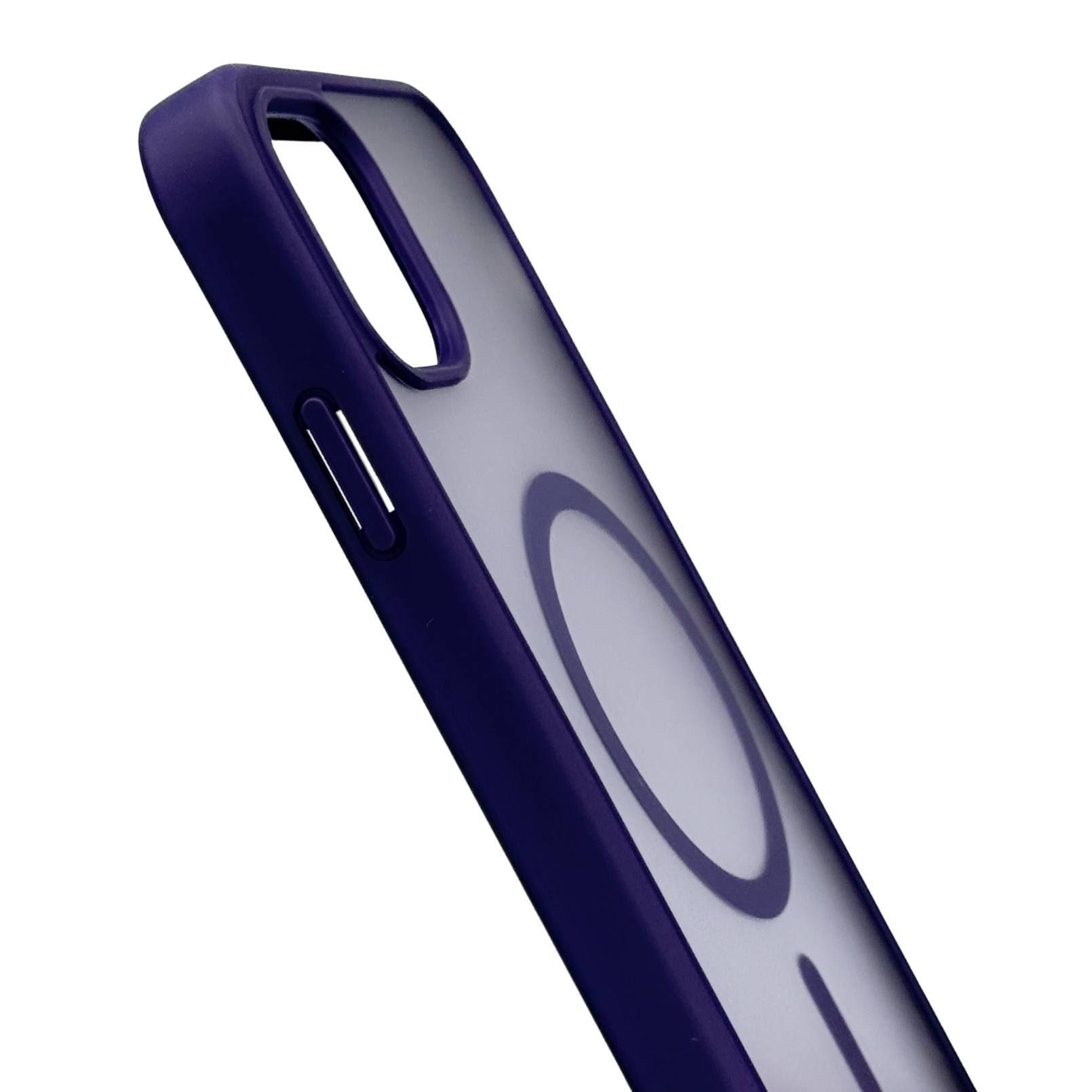 Силиконовый чехол MATTE с поддержкой MagSafe для iPhone 11 dark purple