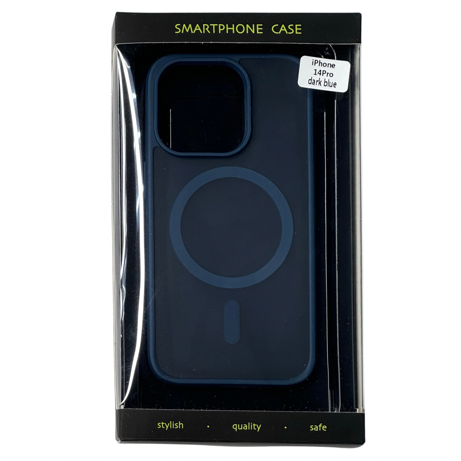 Силиконовый чехол MATTE с поддержкой MagSafe для iPhone 14 Pro dark blue