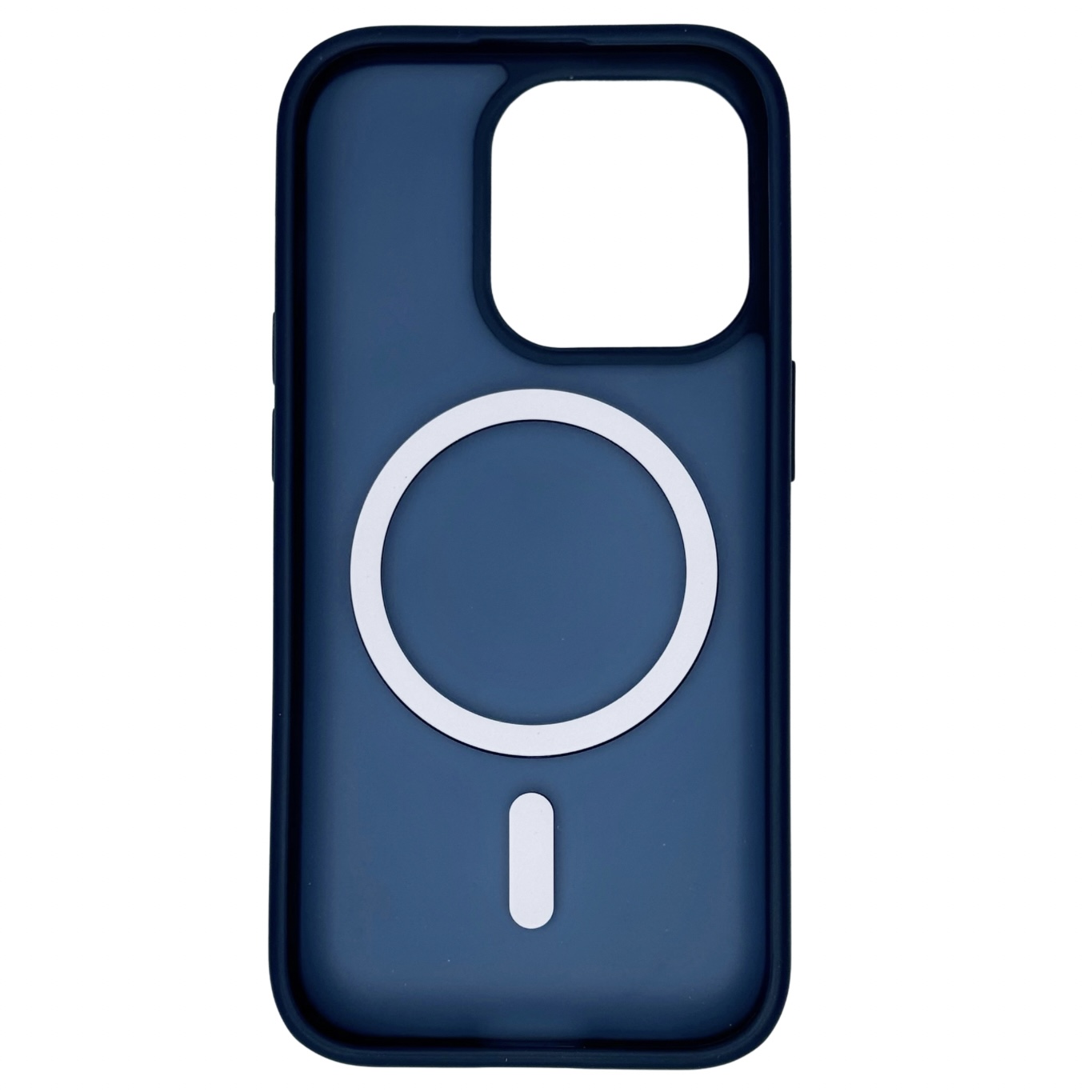 Силиконовый чехол MATTE с поддержкой MagSafe для iPhone 14 Pro dark blue