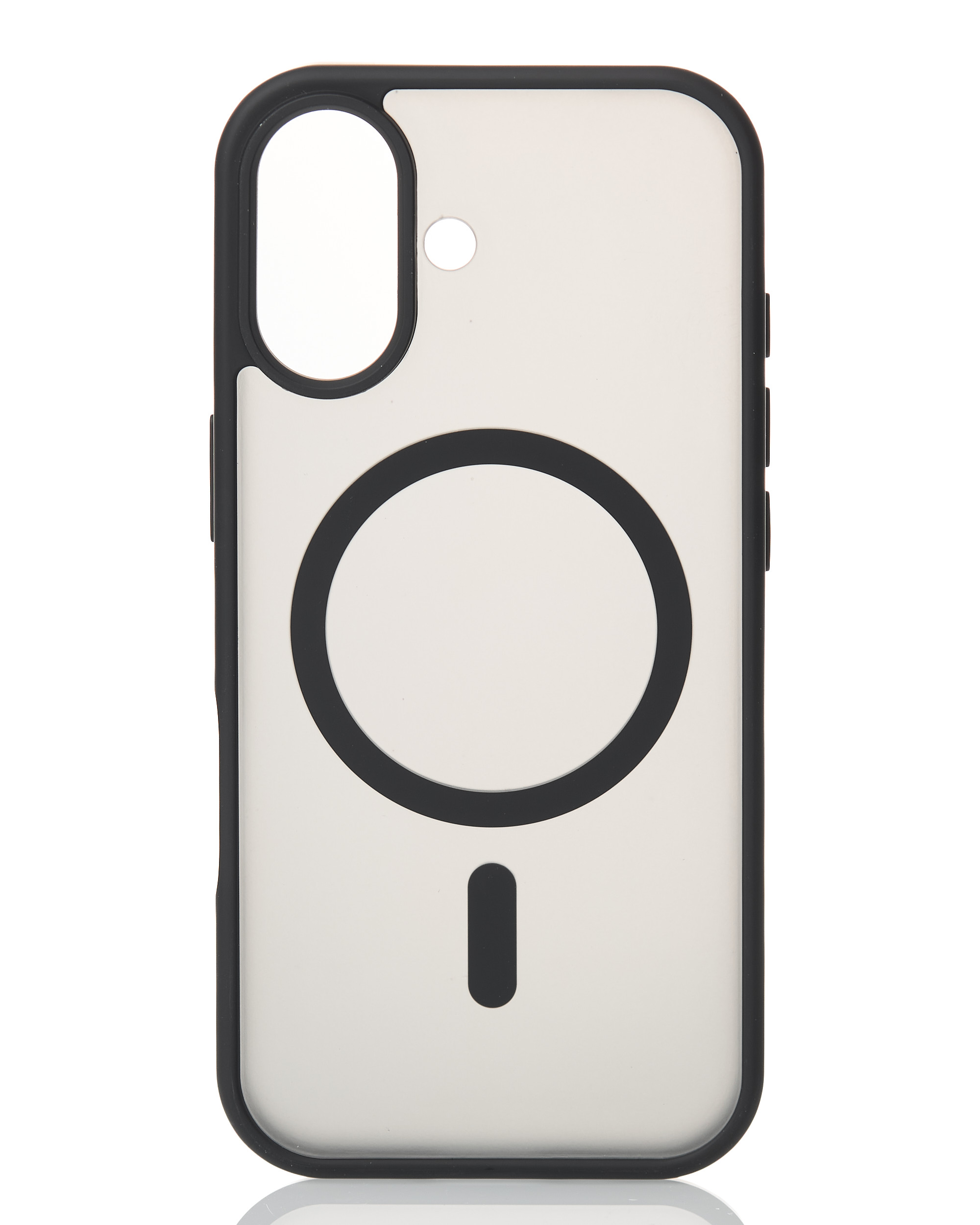 Силиконовый чехол MATTE с поддержкой MagSafe для iPhone 17 classic black