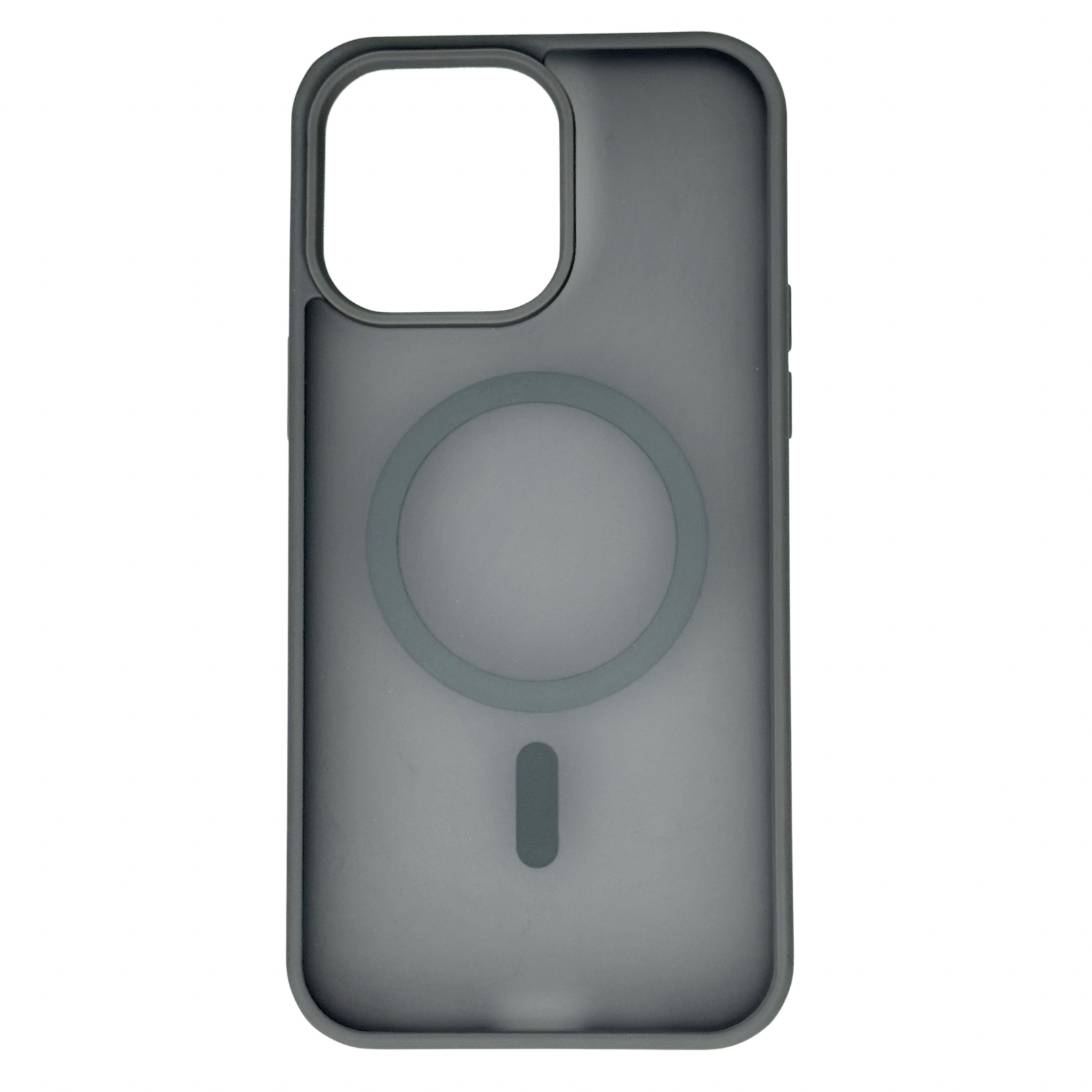 Силиконовый чехол MATTE с поддержкой MagSafe для iPhone 14 Pro titanium black