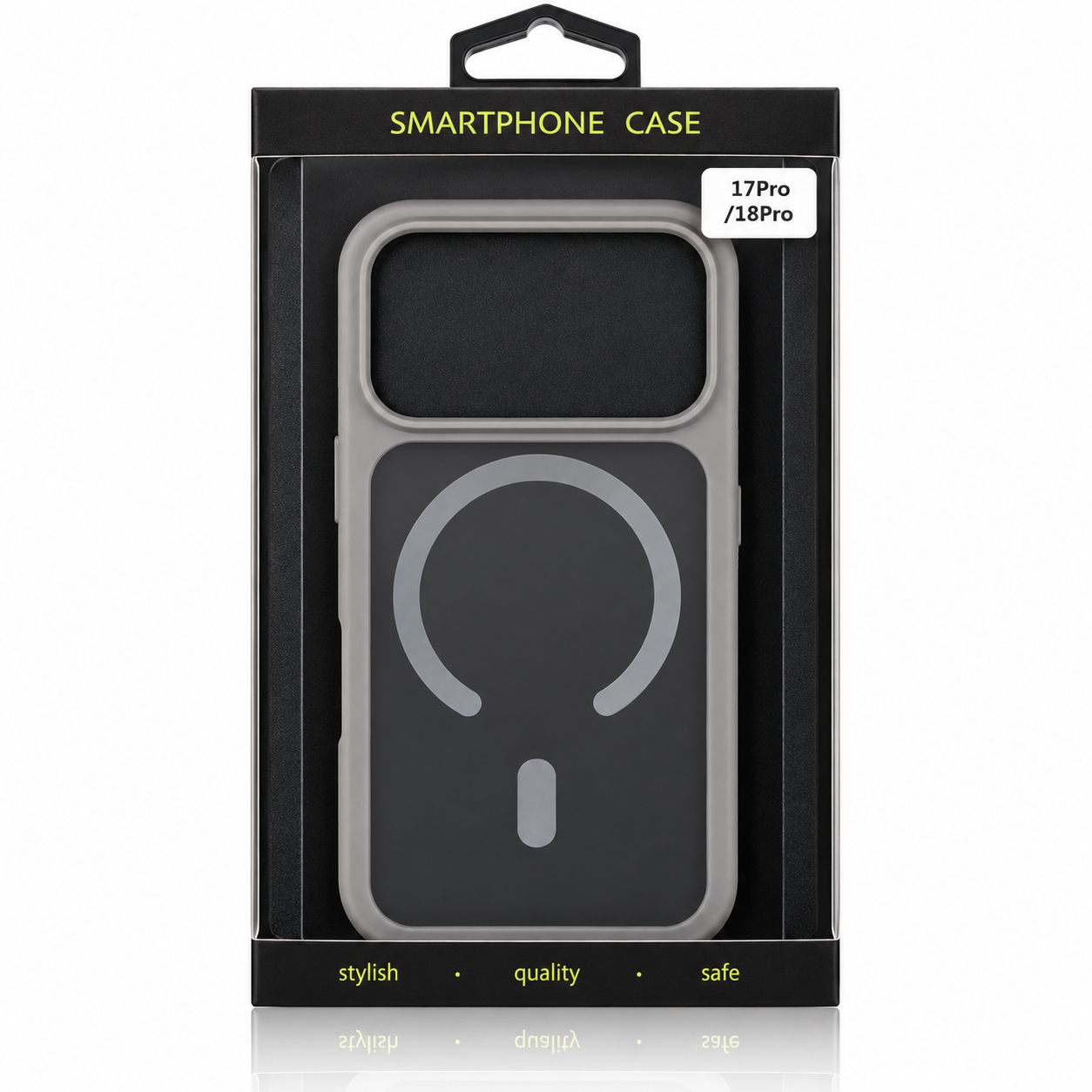 Силиконовый чехол MATTE с поддержкой MagSafe для iPhone 18 Pro titanium black