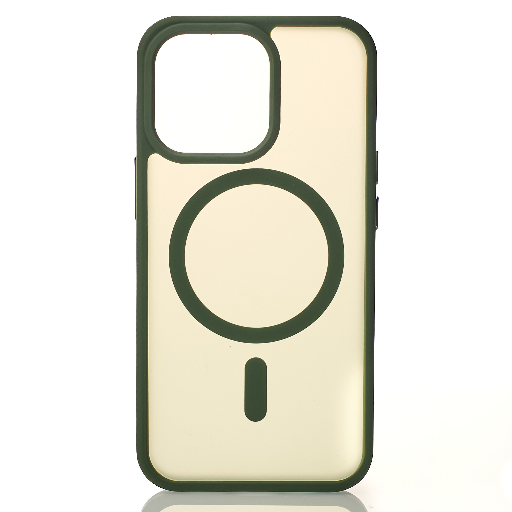Силиконовый чехол MATTE с поддержкой MagSafe для iPhone 12 Pro Max sage green