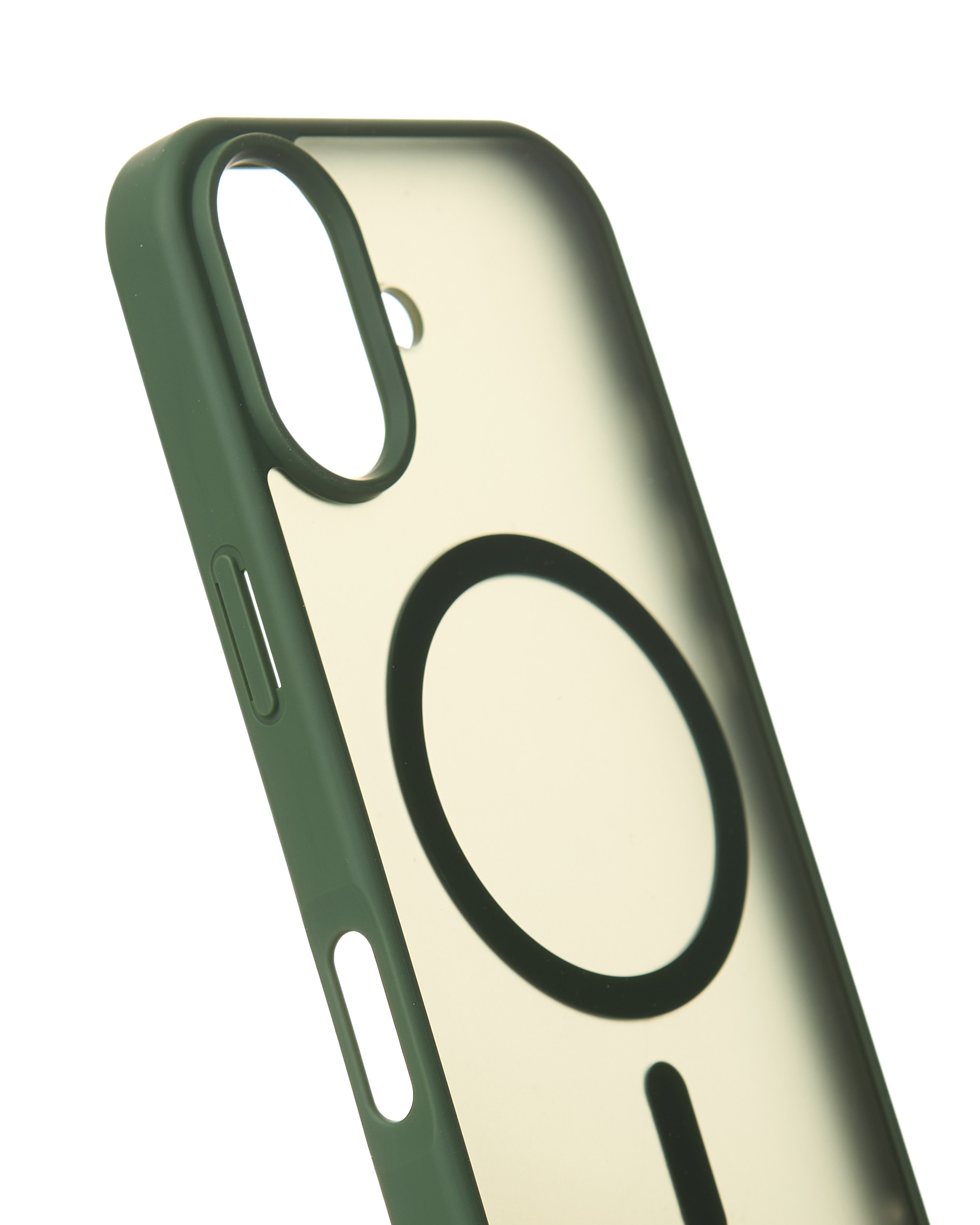 Силиконовый чехол MATTE с поддержкой MagSafe для iPhone 17 sage green