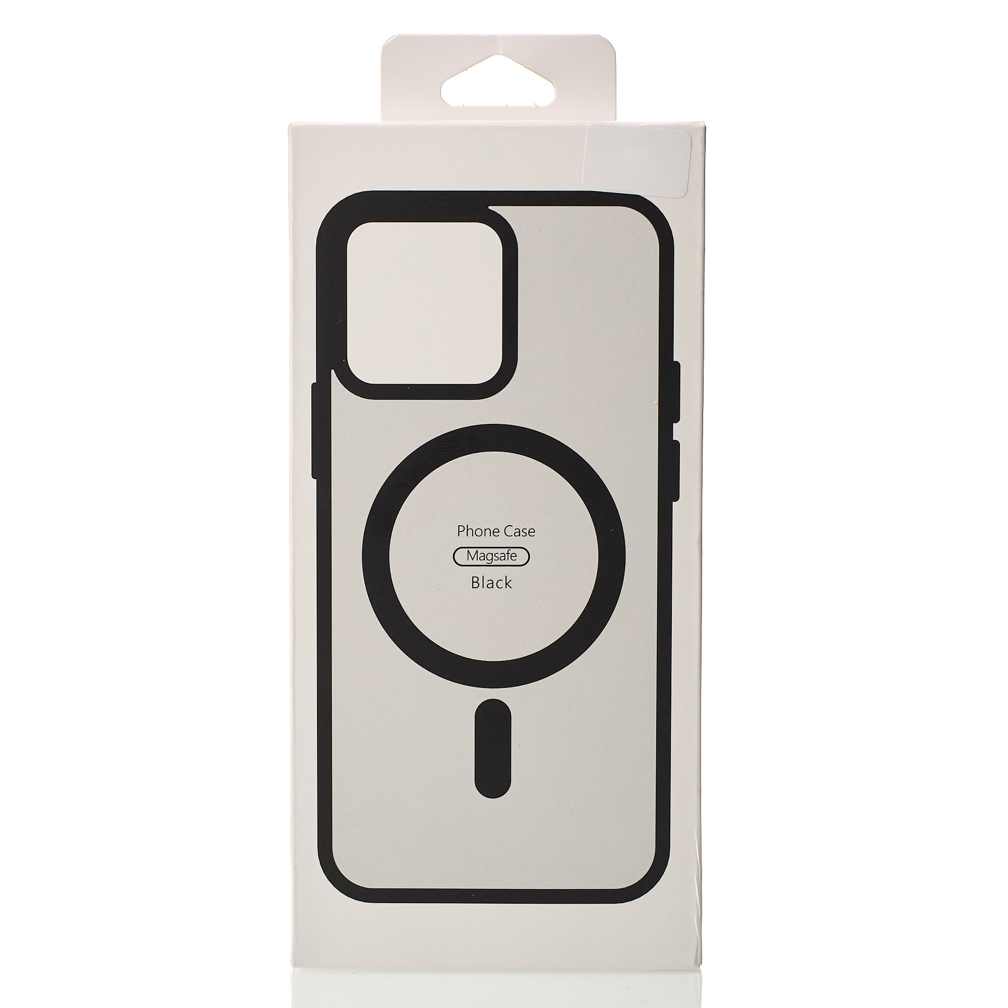 Силиконовый чехол MATTE с поддержкой MagSafe для iPhone 15 Pro Max classic black
