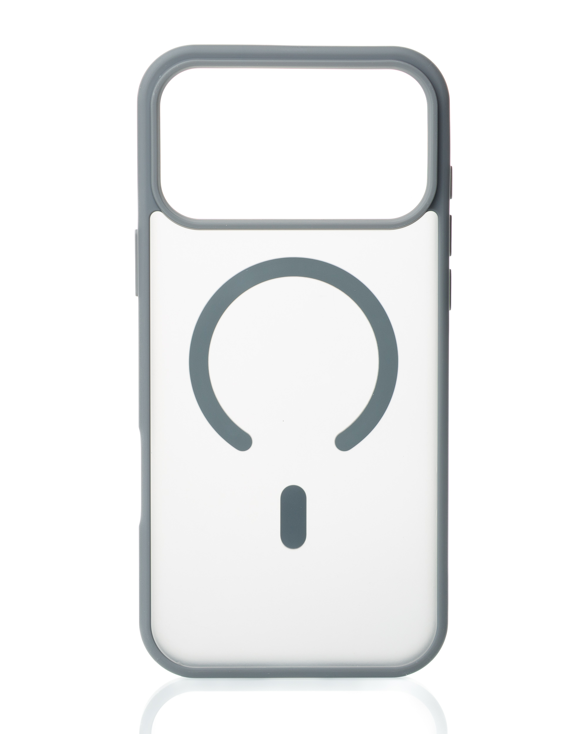 Силиконовый чехол MATTE с поддержкой MagSafe для iPhone 17 Pro titanium black