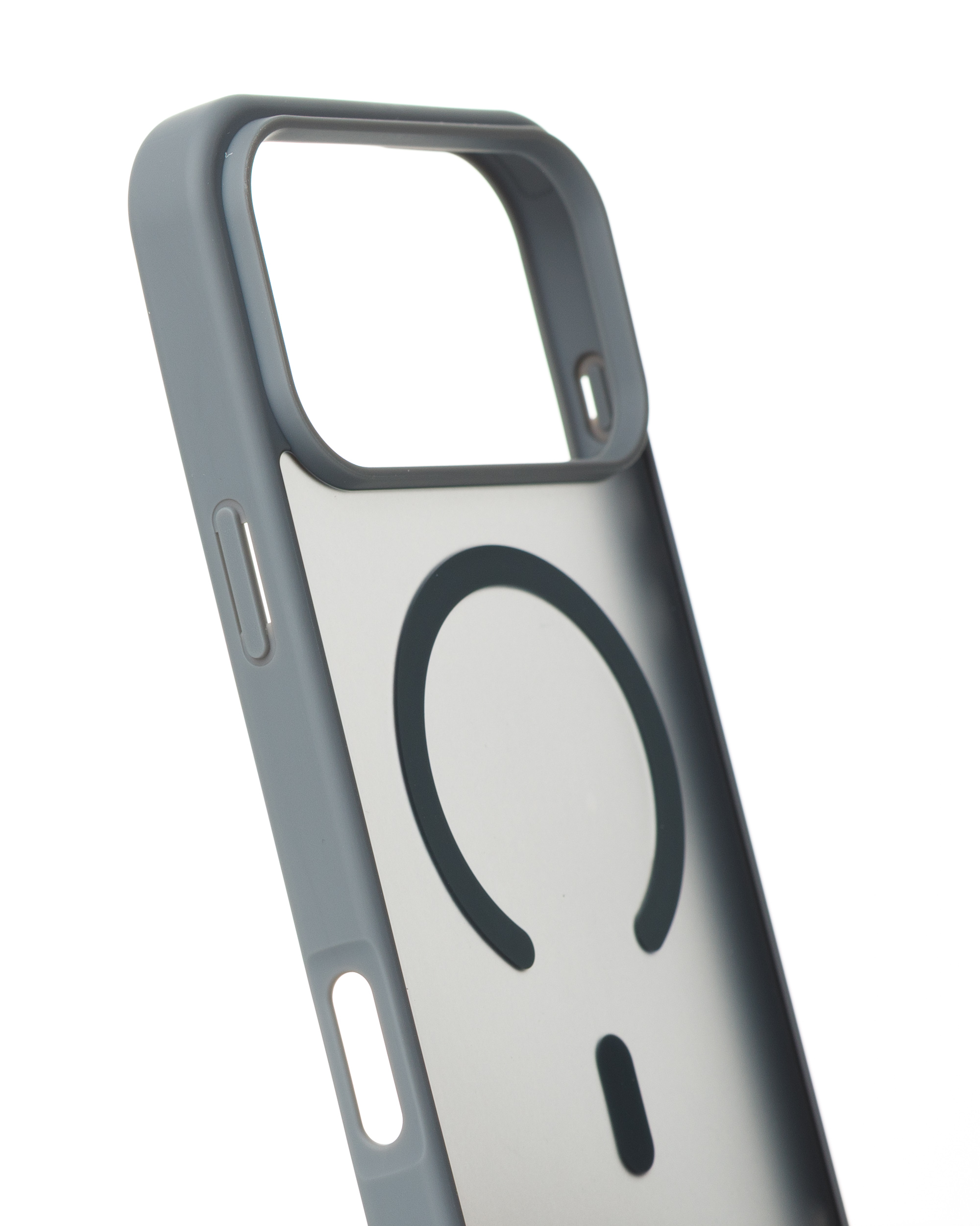 Силиконовый чехол MATTE с поддержкой MagSafe для iPhone 17 Pro titanium black