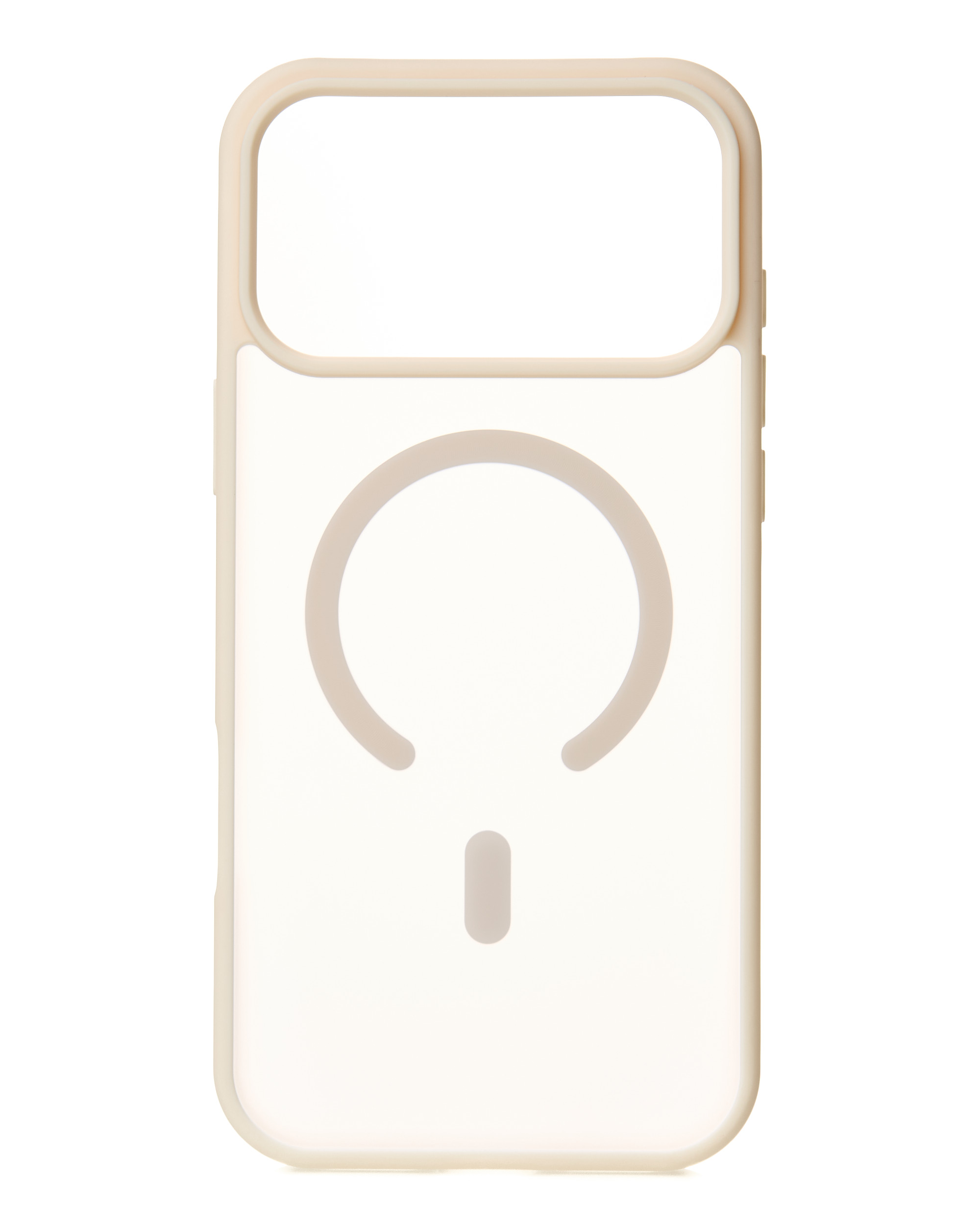 Силиконовый чехол MATTE с поддержкой MagSafe для iPhone 17 Pro antique white