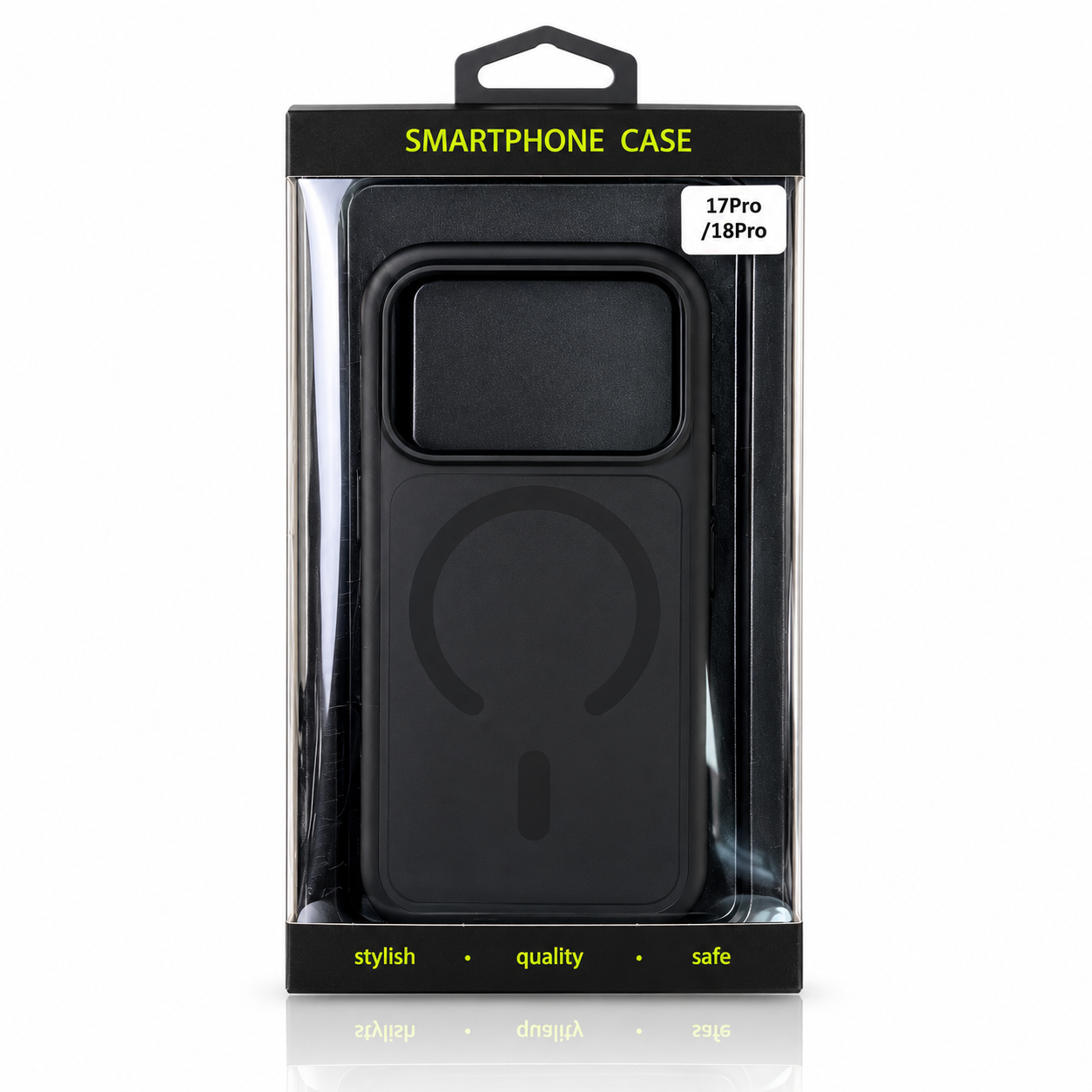 Силиконовый чехол MATTE с поддержкой MagSafe для iPhone 18 Pro classic black