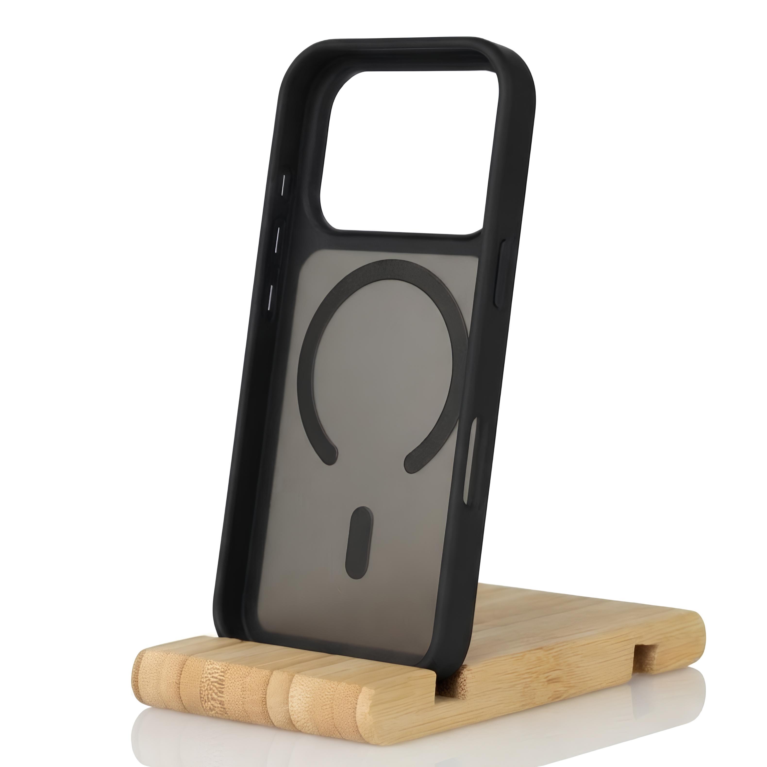 Силиконовый чехол MATTE с поддержкой MagSafe для iPhone 18 Pro classic black