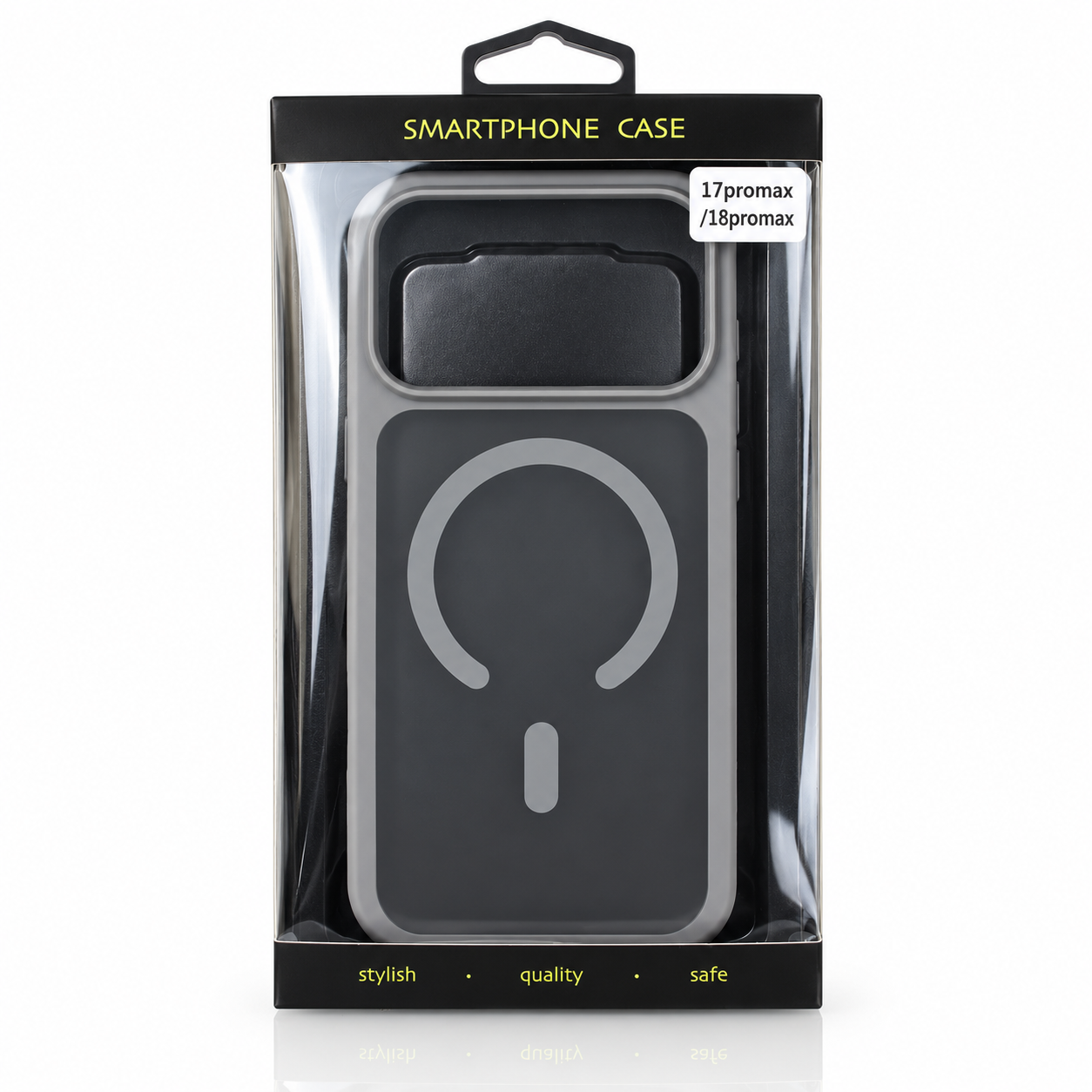 Силиконовый чехол MATTE с поддержкой MagSafe для iPhone 18 Pro Max titanium black