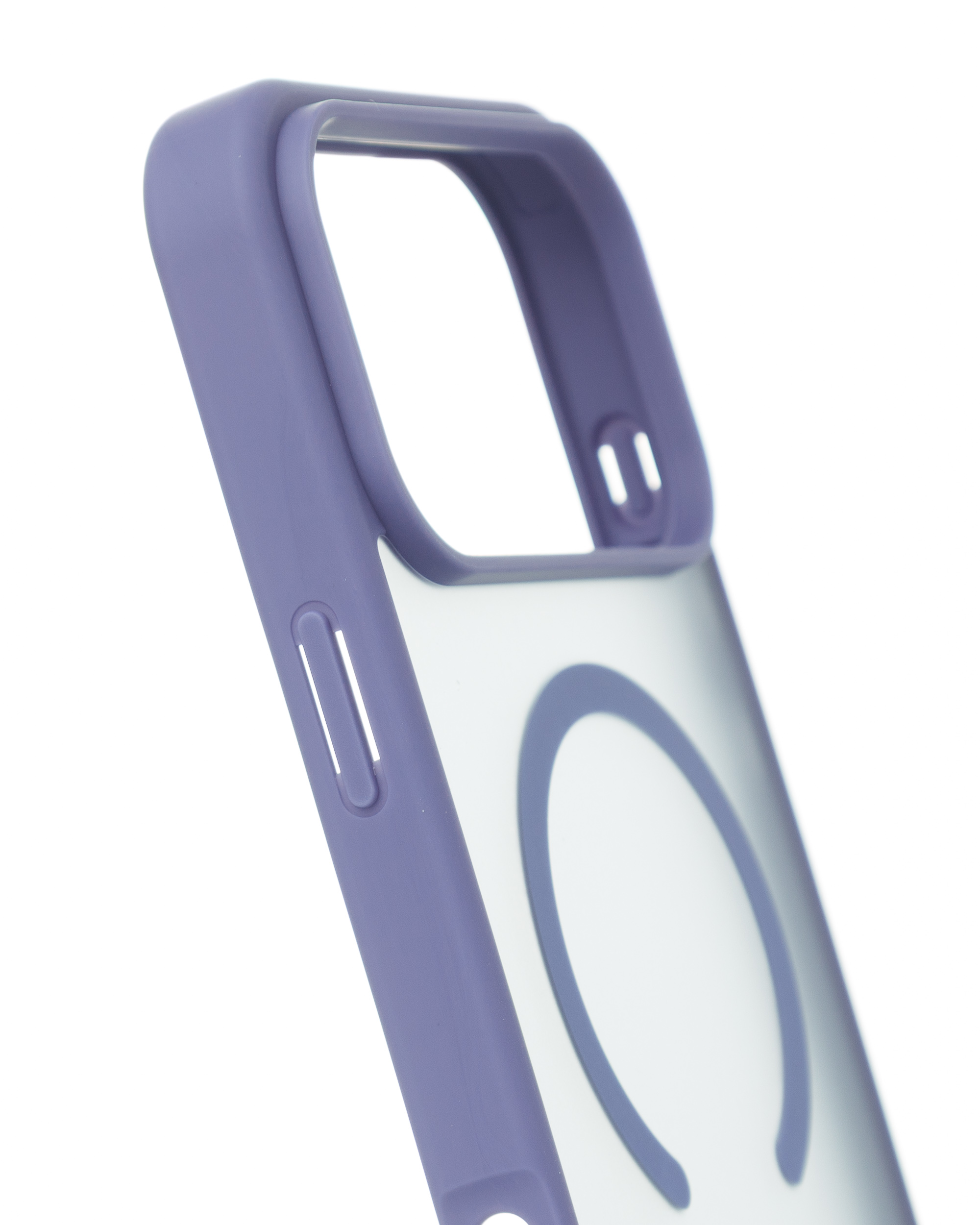 Силиконовый чехол MATTE с поддержкой MagSafe для iPhone 17 Pro lavander gray