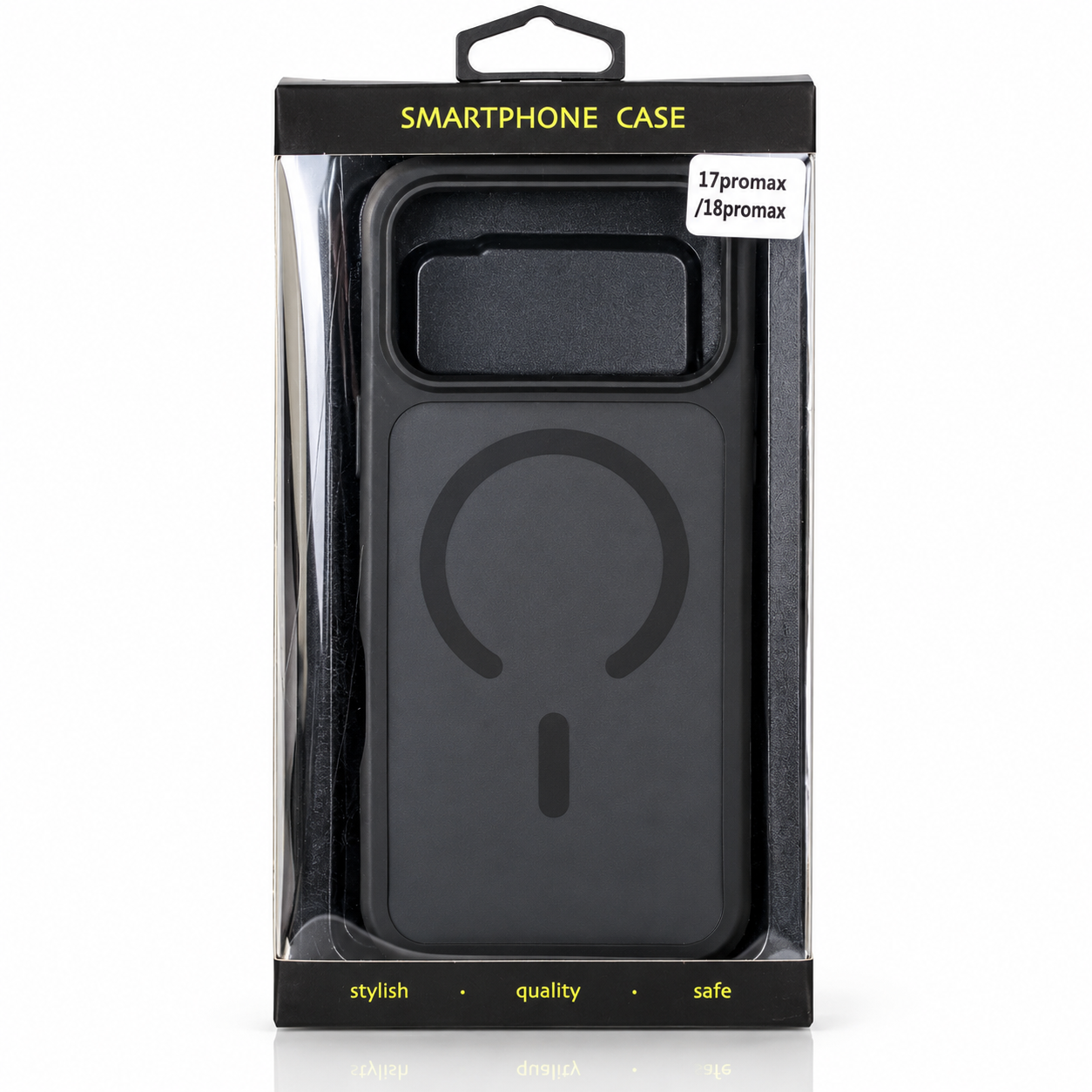 Силиконовый чехол MATTE с поддержкой MagSafe для iPhone 18 Pro Max classic black