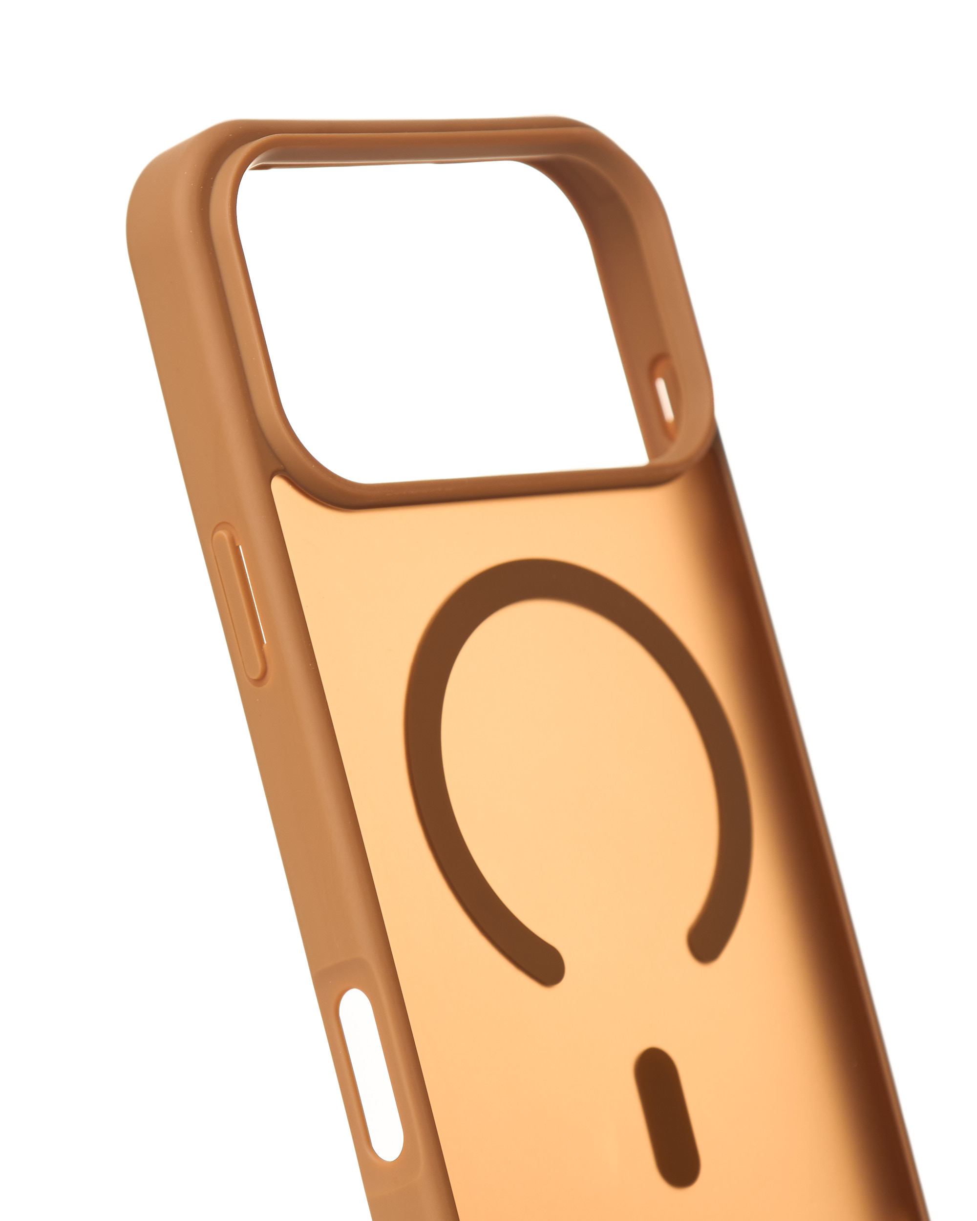 Силиконовый чехол MATTE с поддержкой MagSafe для iPhone 17 Pro coffee brown