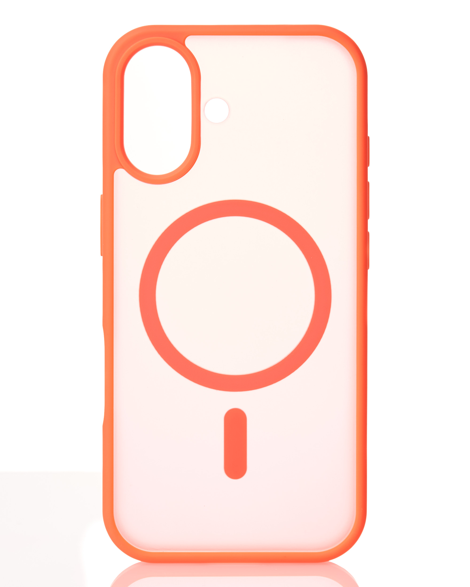 Силиконовый чехол MATTE с поддержкой MagSafe для iPhone 17 orange