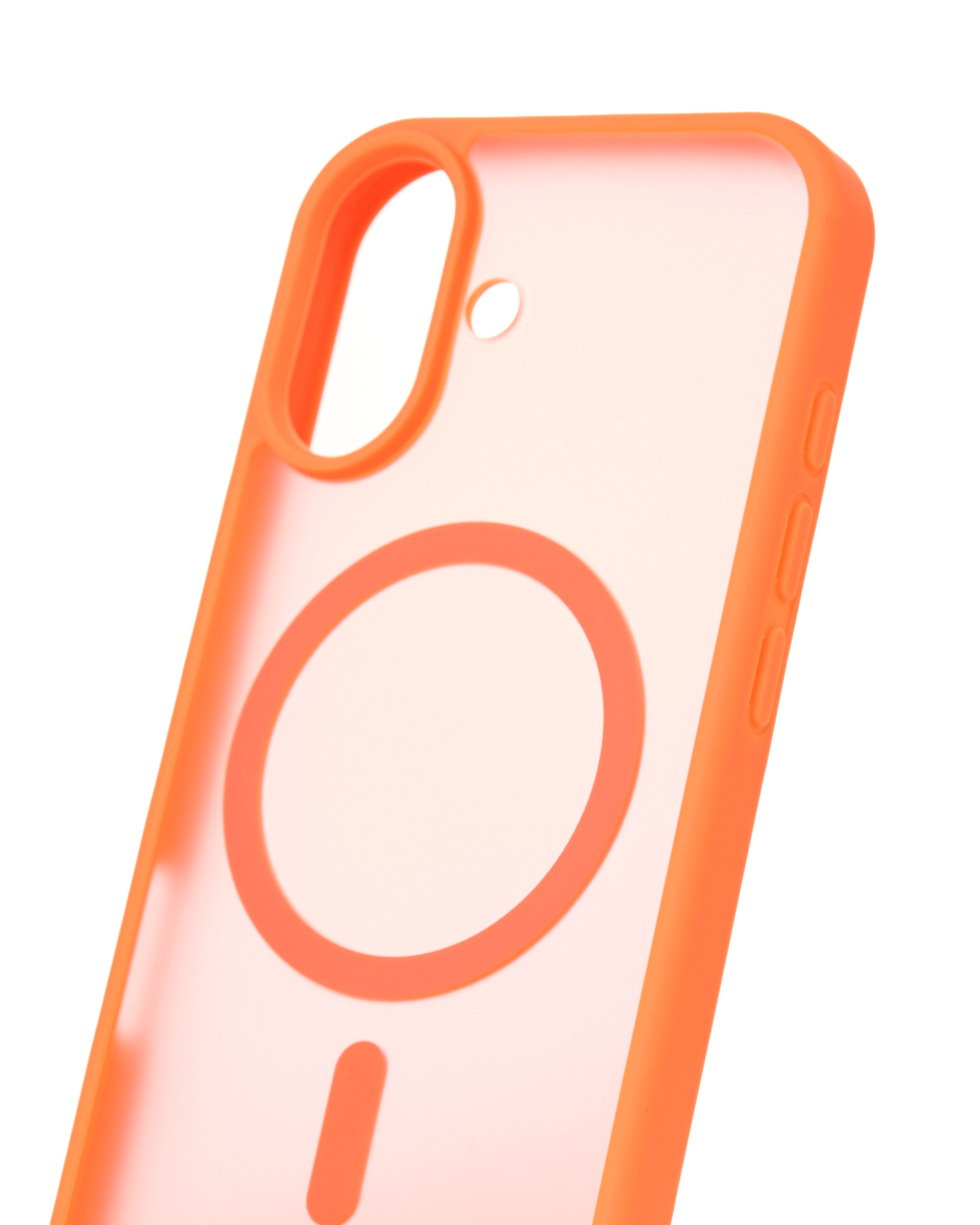 Силиконовый чехол MATTE с поддержкой MagSafe для iPhone 17 orange