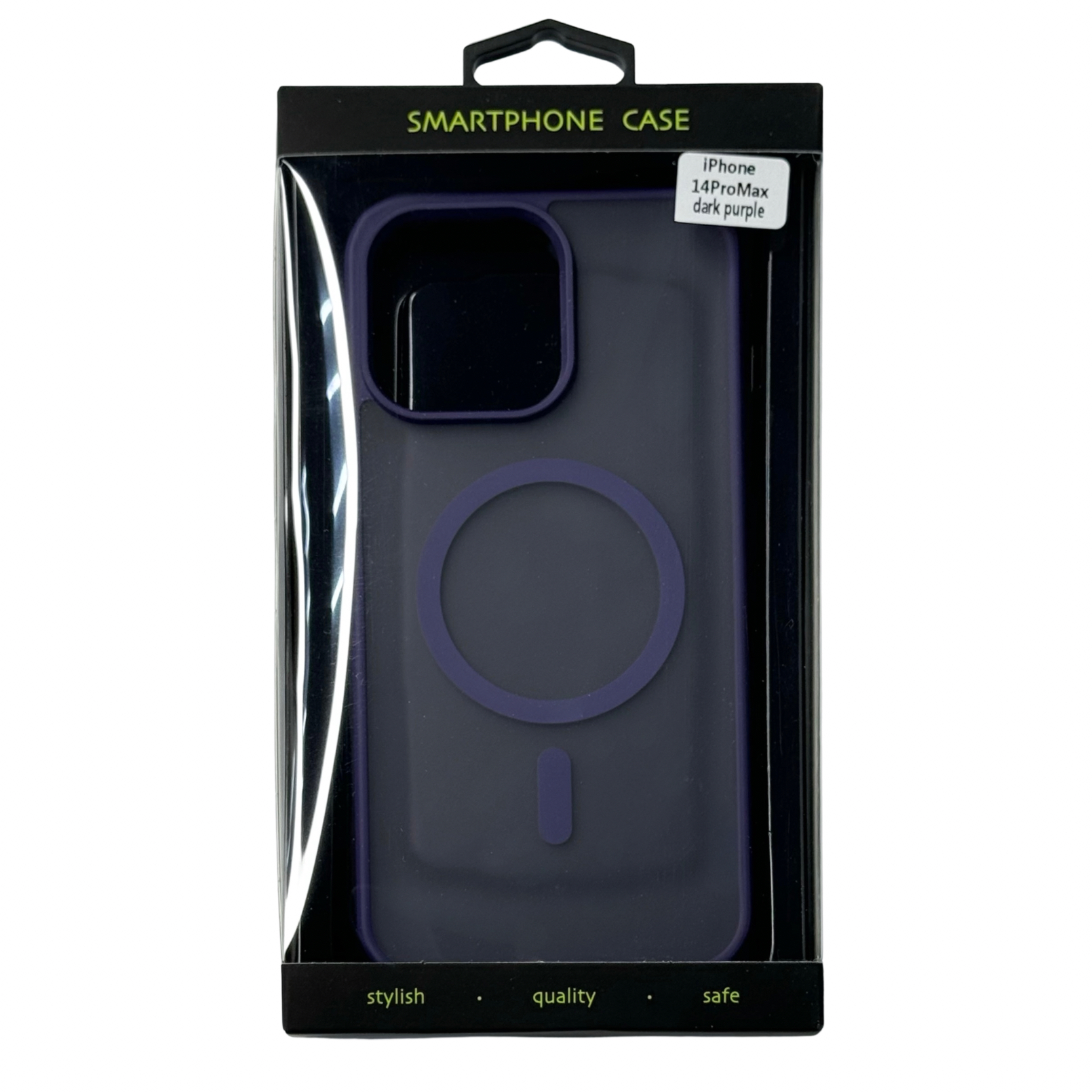 Силиконовый чехол MATTE с поддержкой MagSafe для iPhone 14 Pro Max dark purple
