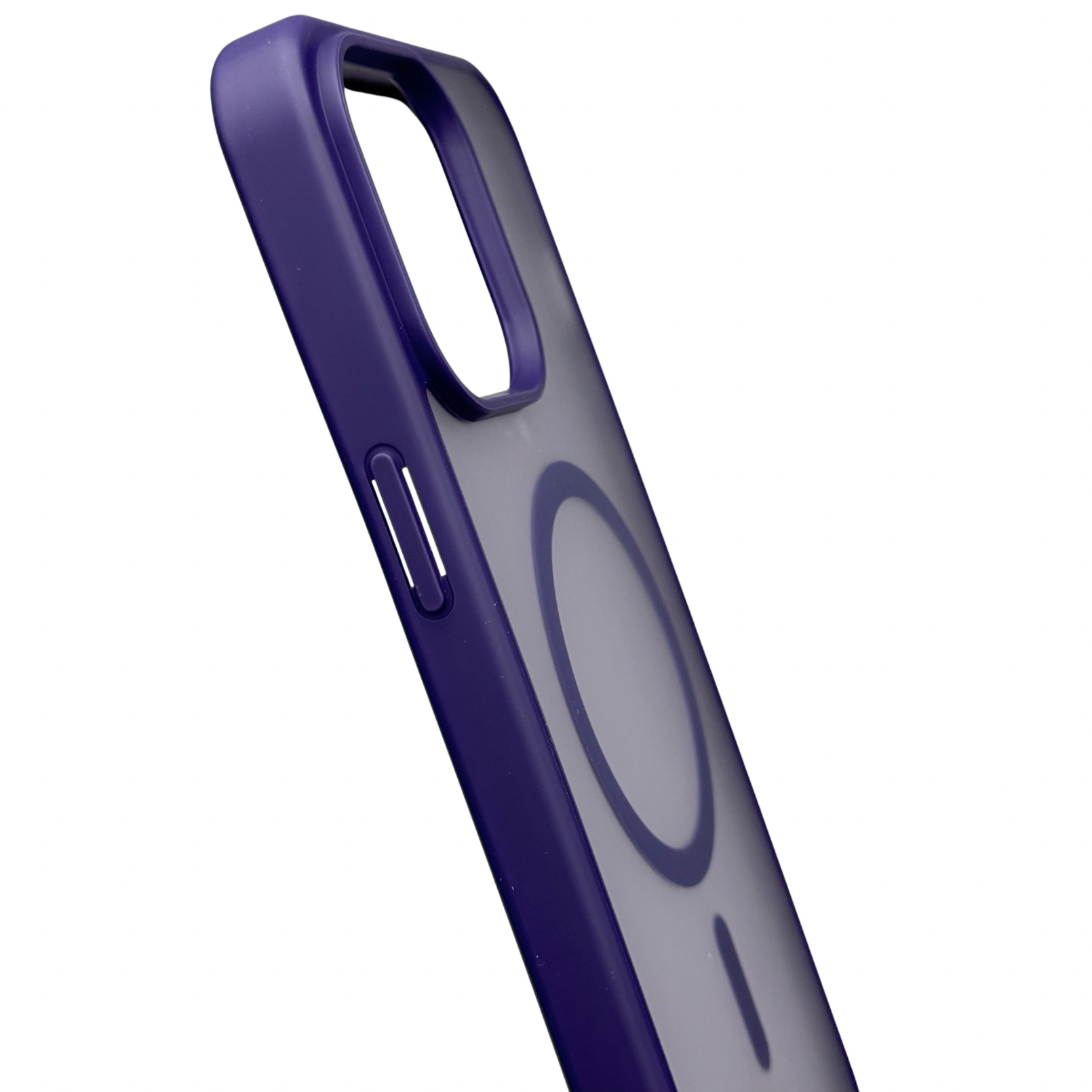 Силиконовый чехол MATTE с поддержкой MagSafe для iPhone 14 Pro Max dark purple