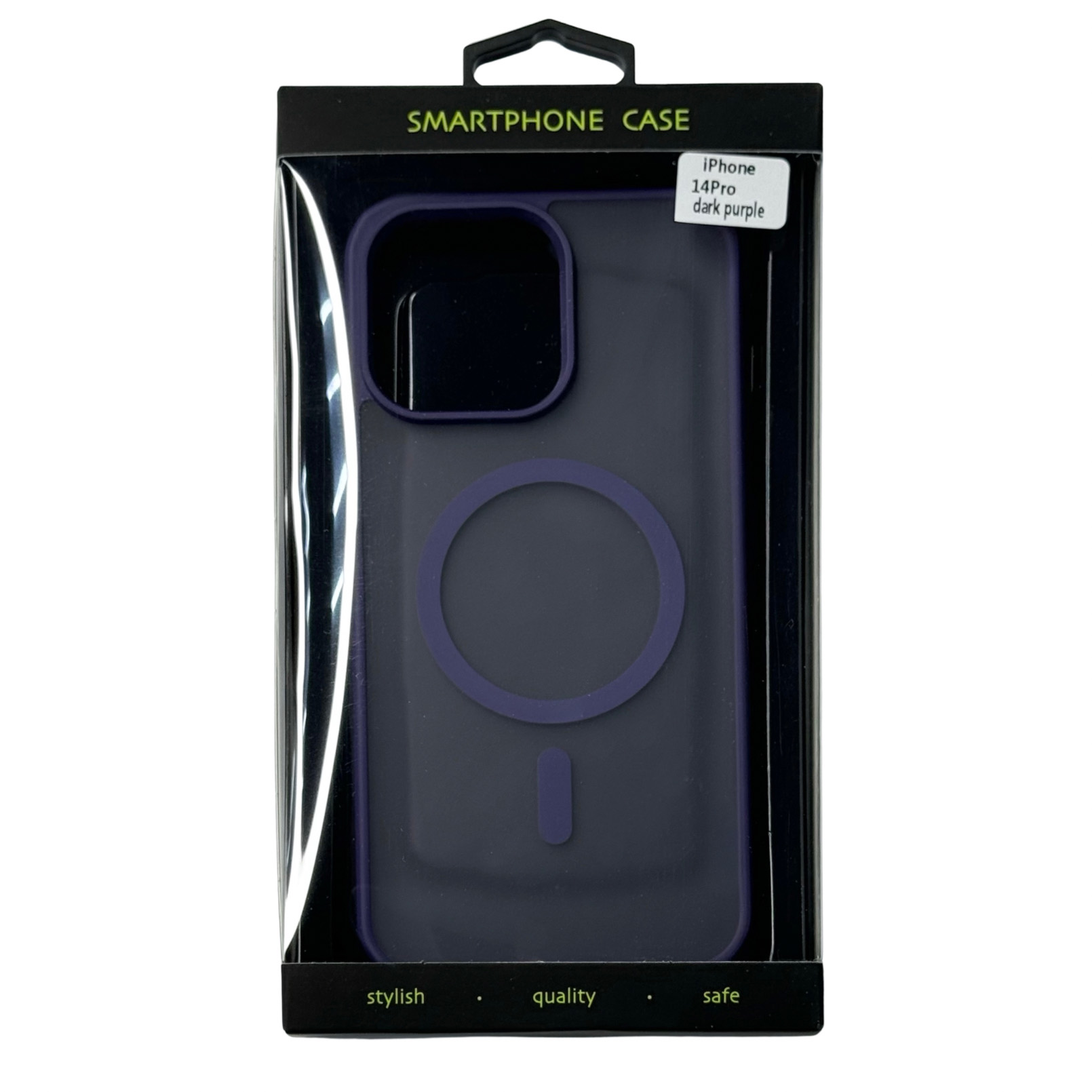 Силиконовый чехол MATTE с поддержкой MagSafe для iPhone 14 Pro dark purple