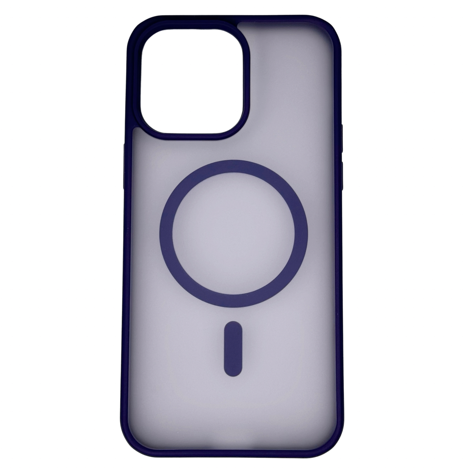Силиконовый чехол MATTE с поддержкой MagSafe для iPhone 14 Pro dark purple