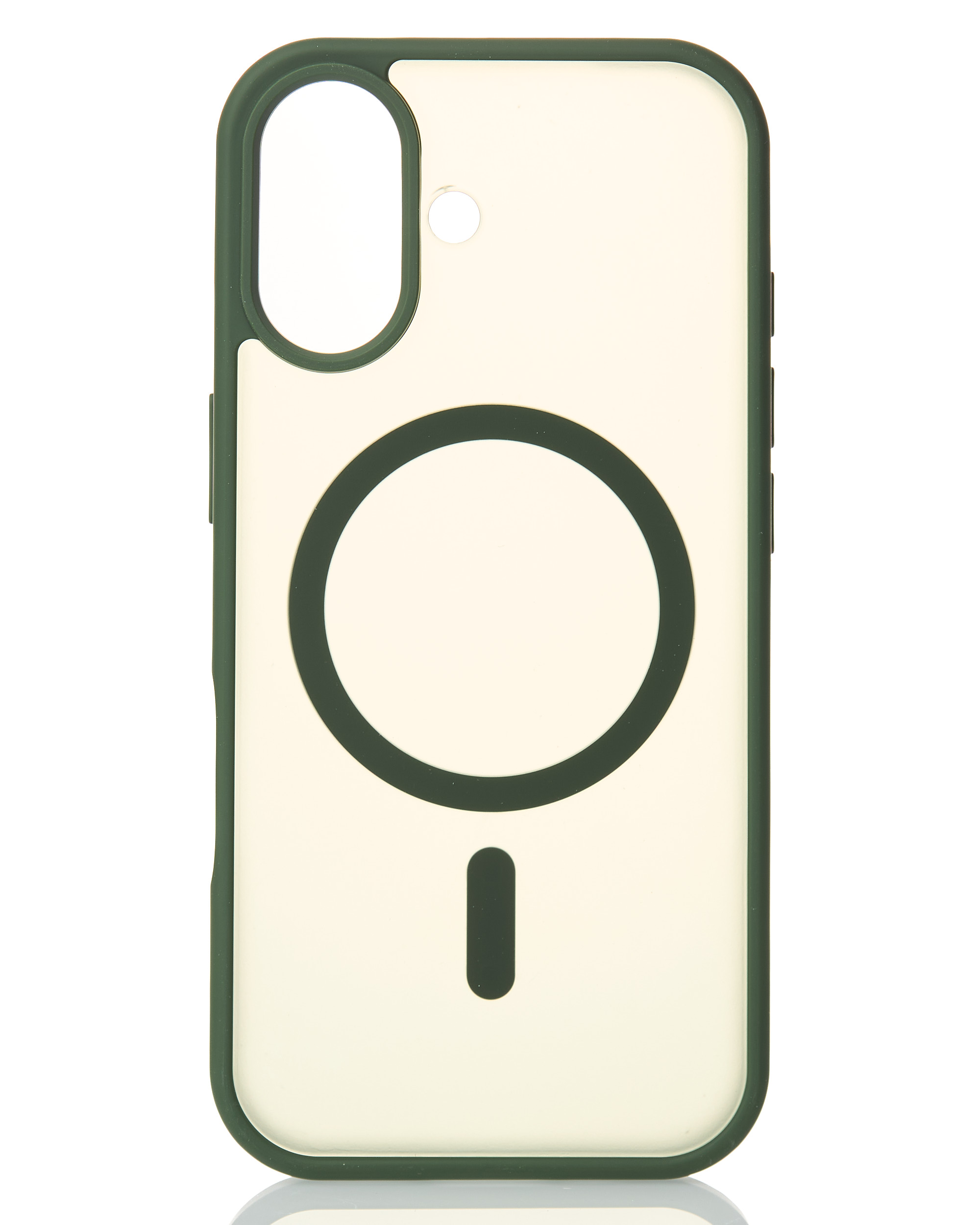 Силиконовый чехол MATTE с поддержкой MagSafe для iPhone 17 sage green