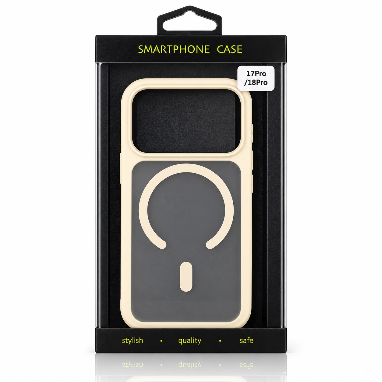 Силиконовый чехол MATTE с поддержкой MagSafe для iPhone 18 Pro antique white