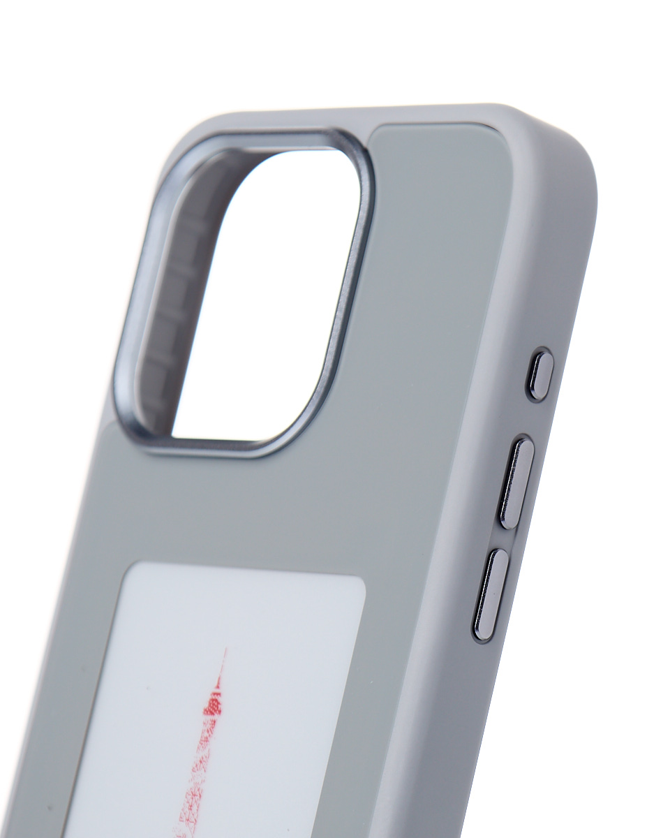 Силиконовый чехол NFC для iPhone 14 Pro Max серый