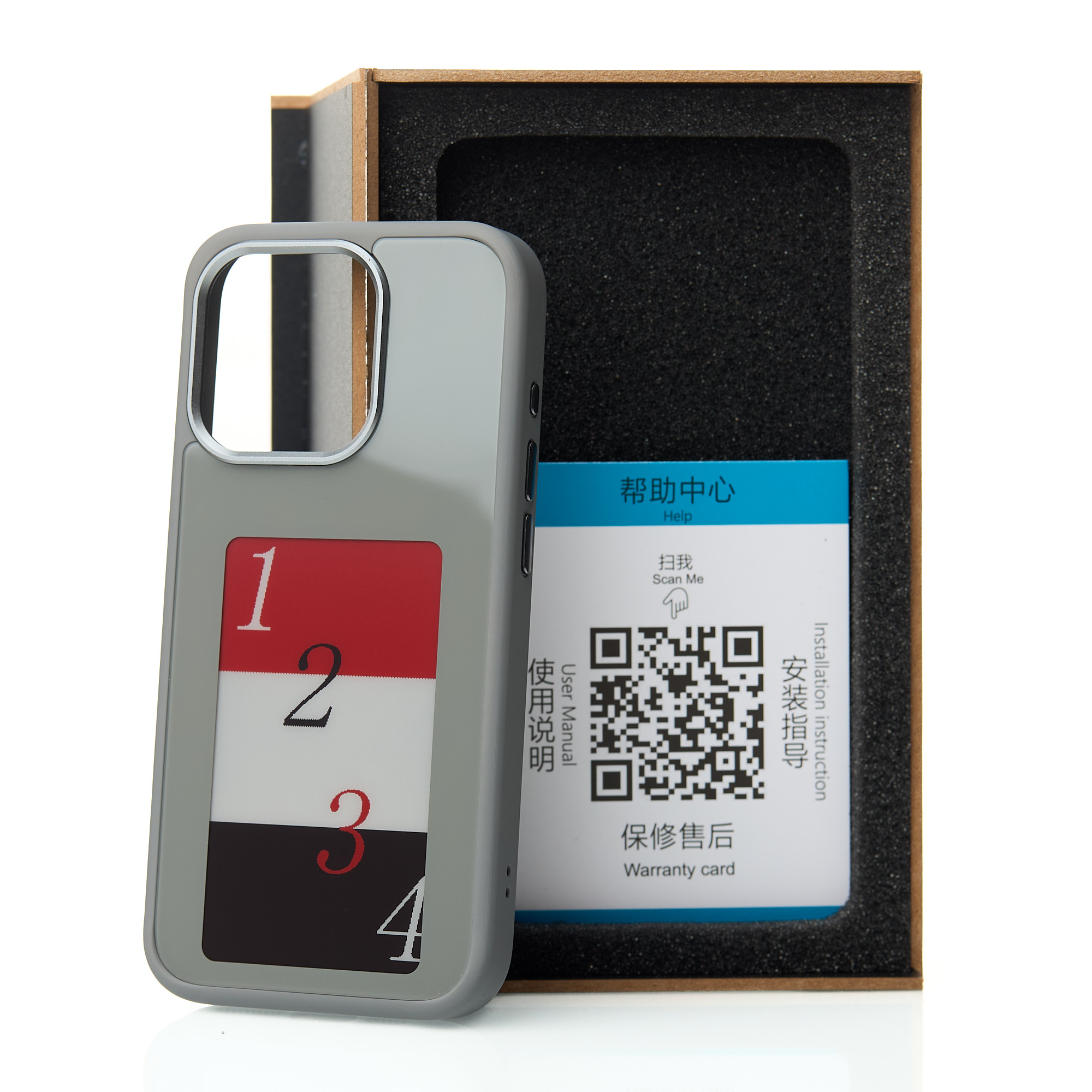 Силиконовый чехол NFC для iPhone 14 Pro Max серый