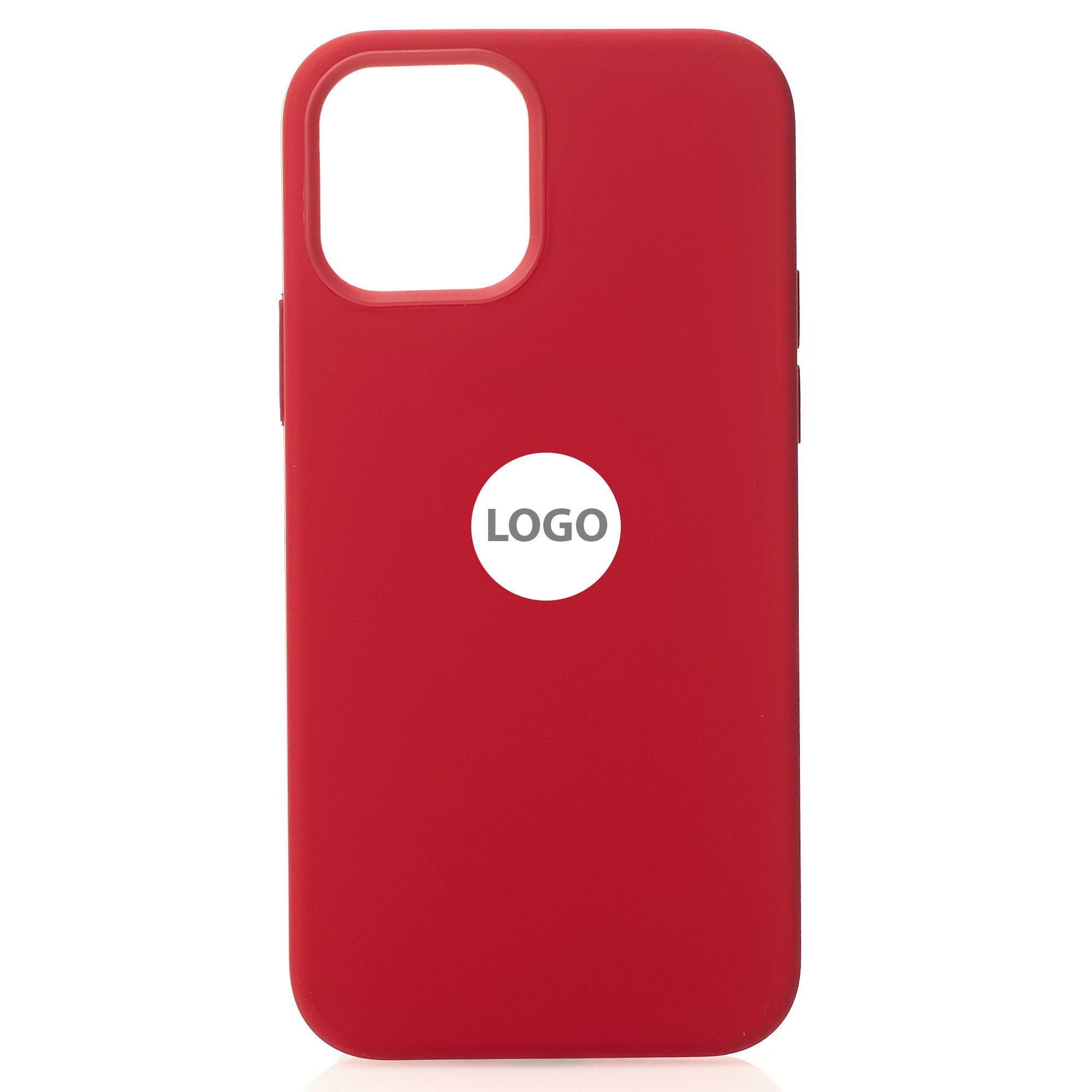 Силиконовый чехол Lux Colors с поддержкой MagSafe для iPhone 12 / iPhone 12 Pro Red