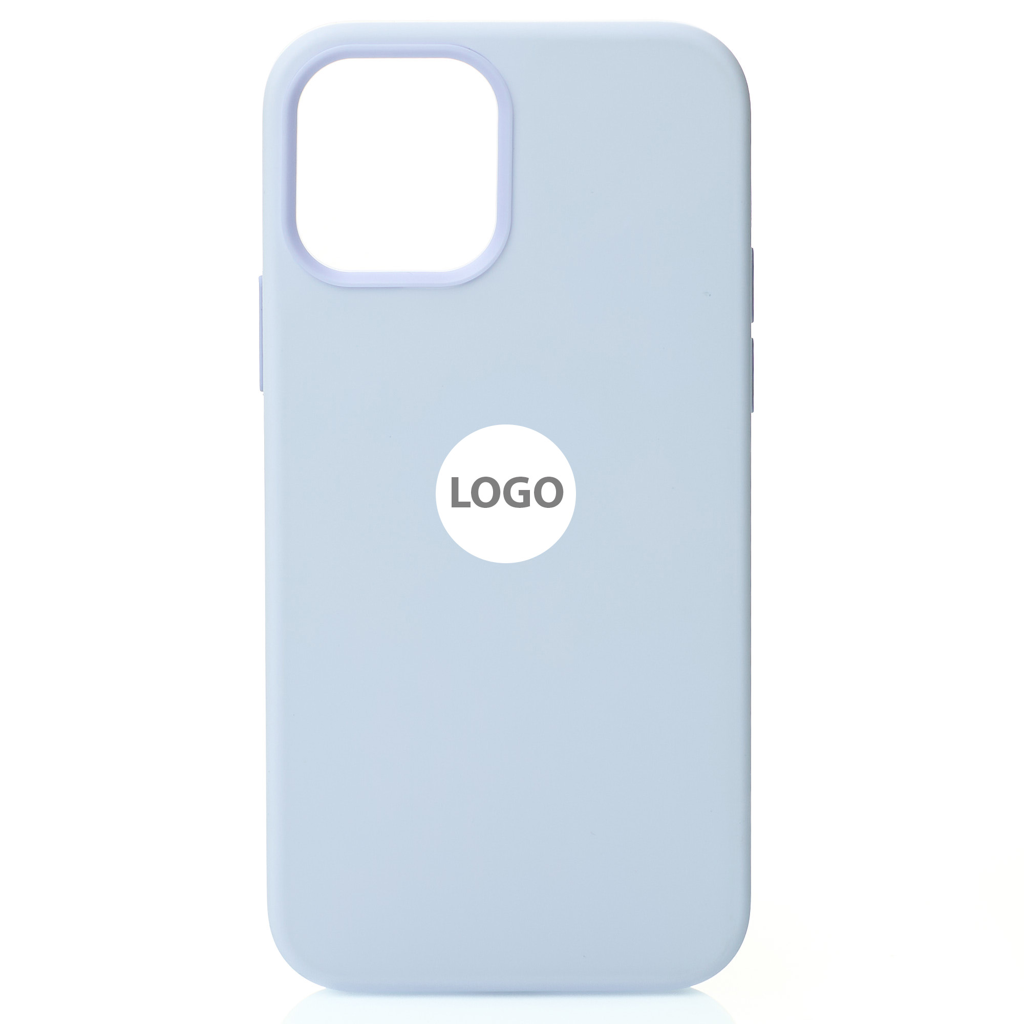Силиконовый чехол Lux Colors с поддержкой MagSafe для iPhone 12 / iPhone 12 Pro Cloud Blue