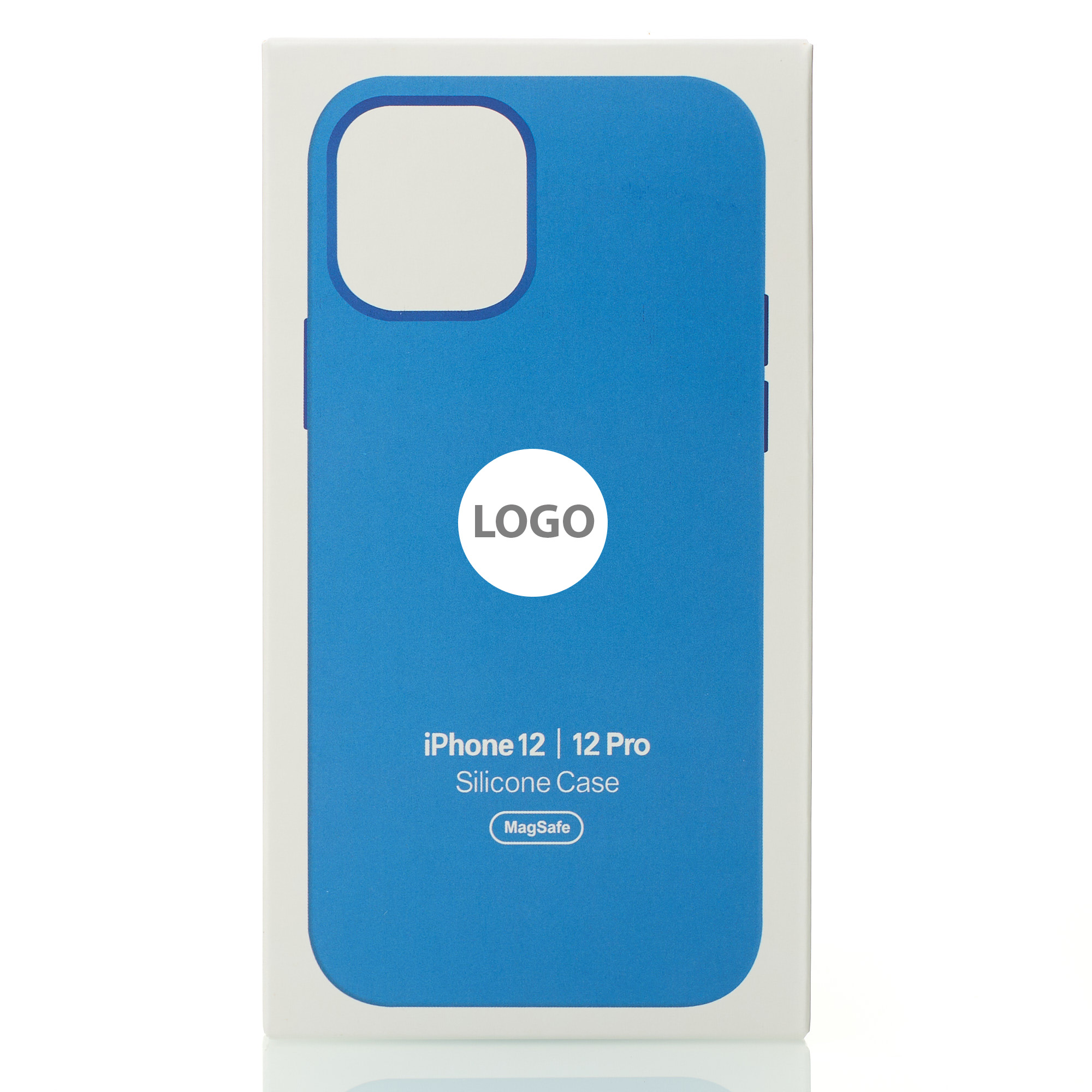 Силиконовый чехол Lux Colors с поддержкой MagSafe для iPhone 12 / iPhone 12 Pro Capri Blue