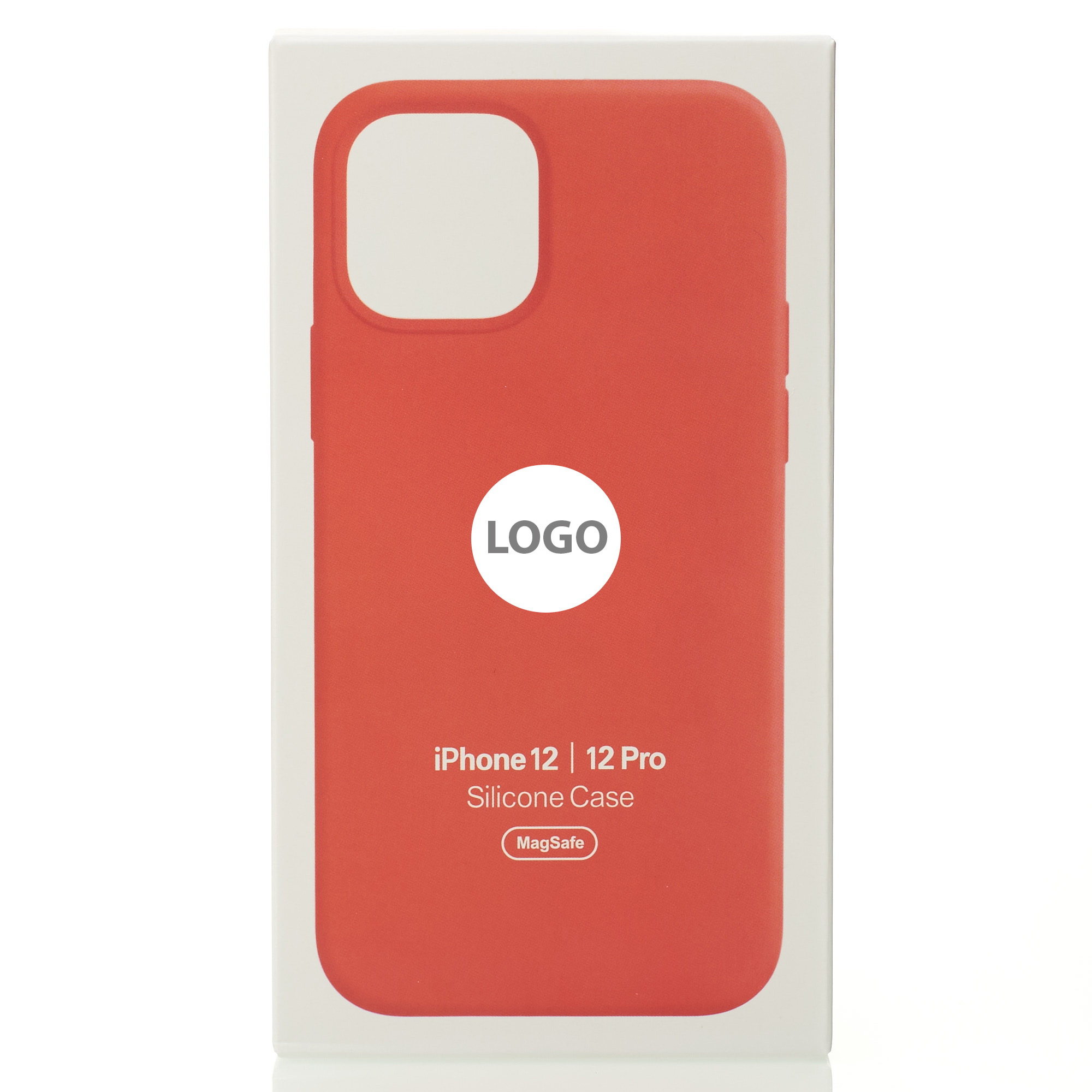 Силиконовый чехол Lux Colors с поддержкой MagSafe для iPhone 12 / iPhone 12 Pro Electric Orange
