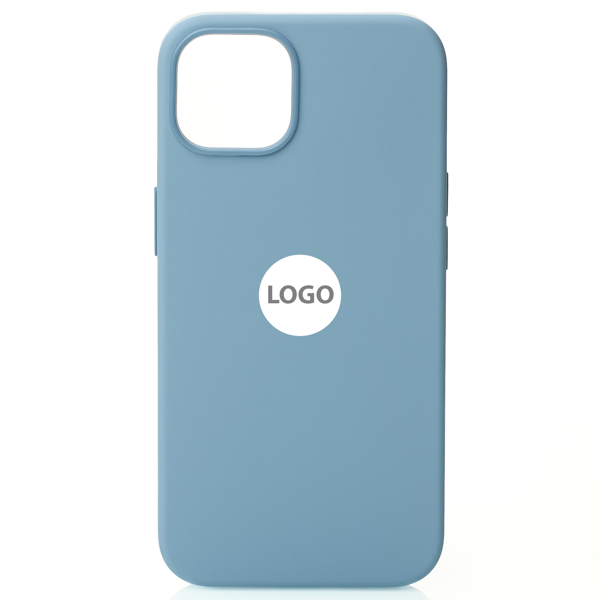 Силиконовый чехол Lux Colors с поддержкой MagSafe для iPhone 13 Blue Fog