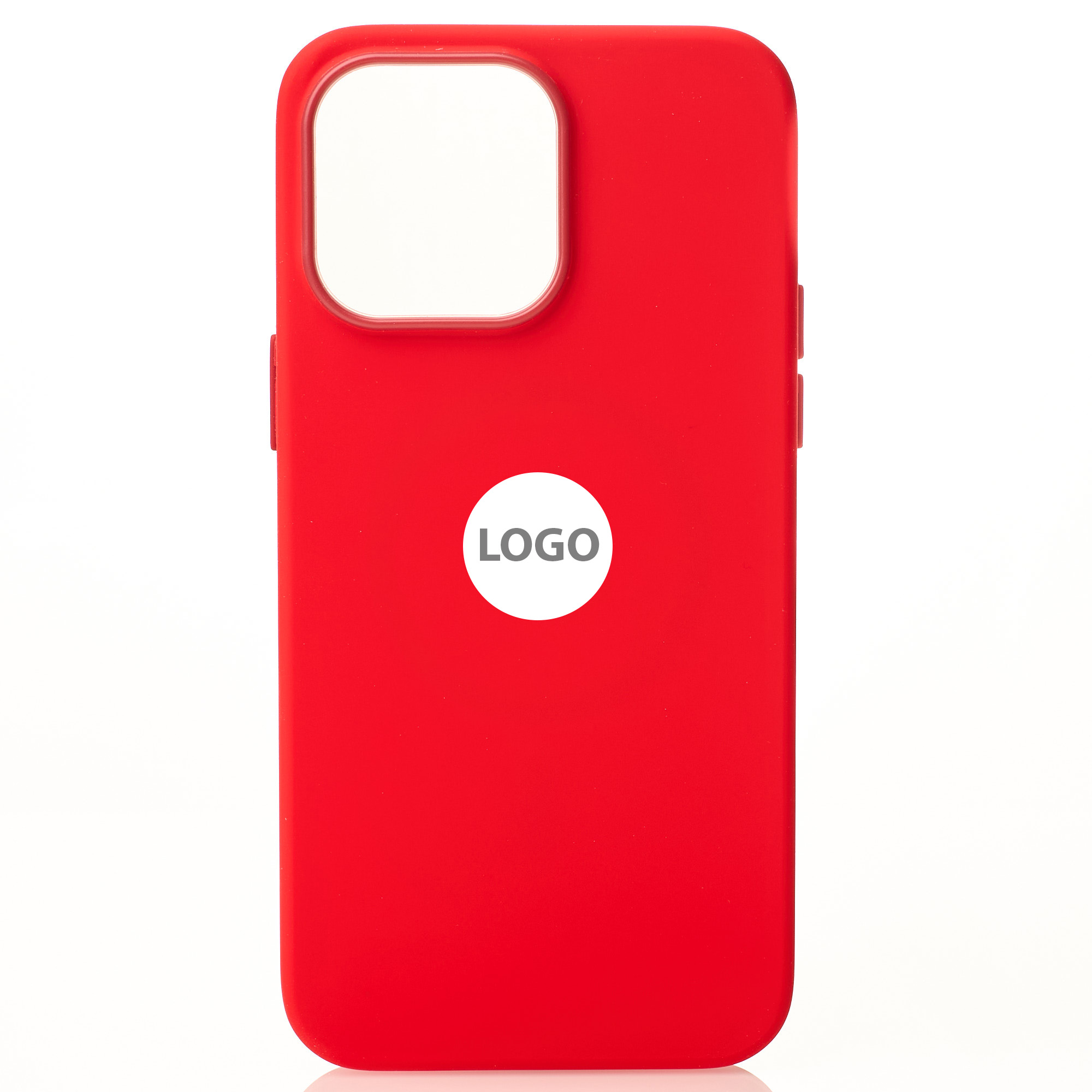 Силиконовый чехол Lux Colors с поддержкой MagSafe для iPhone 14 Red